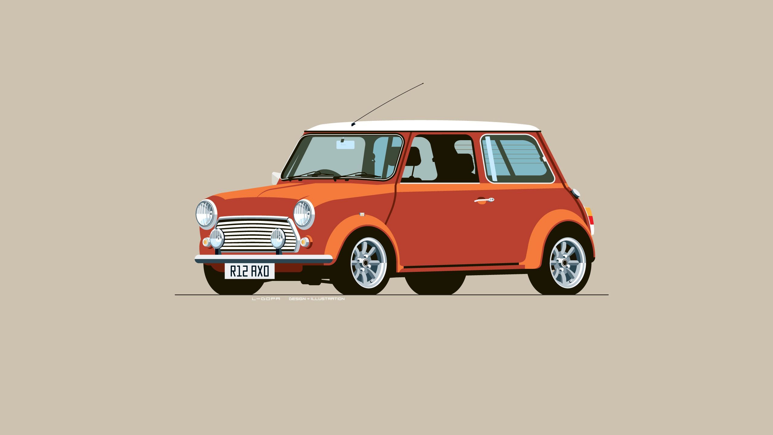 2560x1440 Mini Morris Wallpaper
