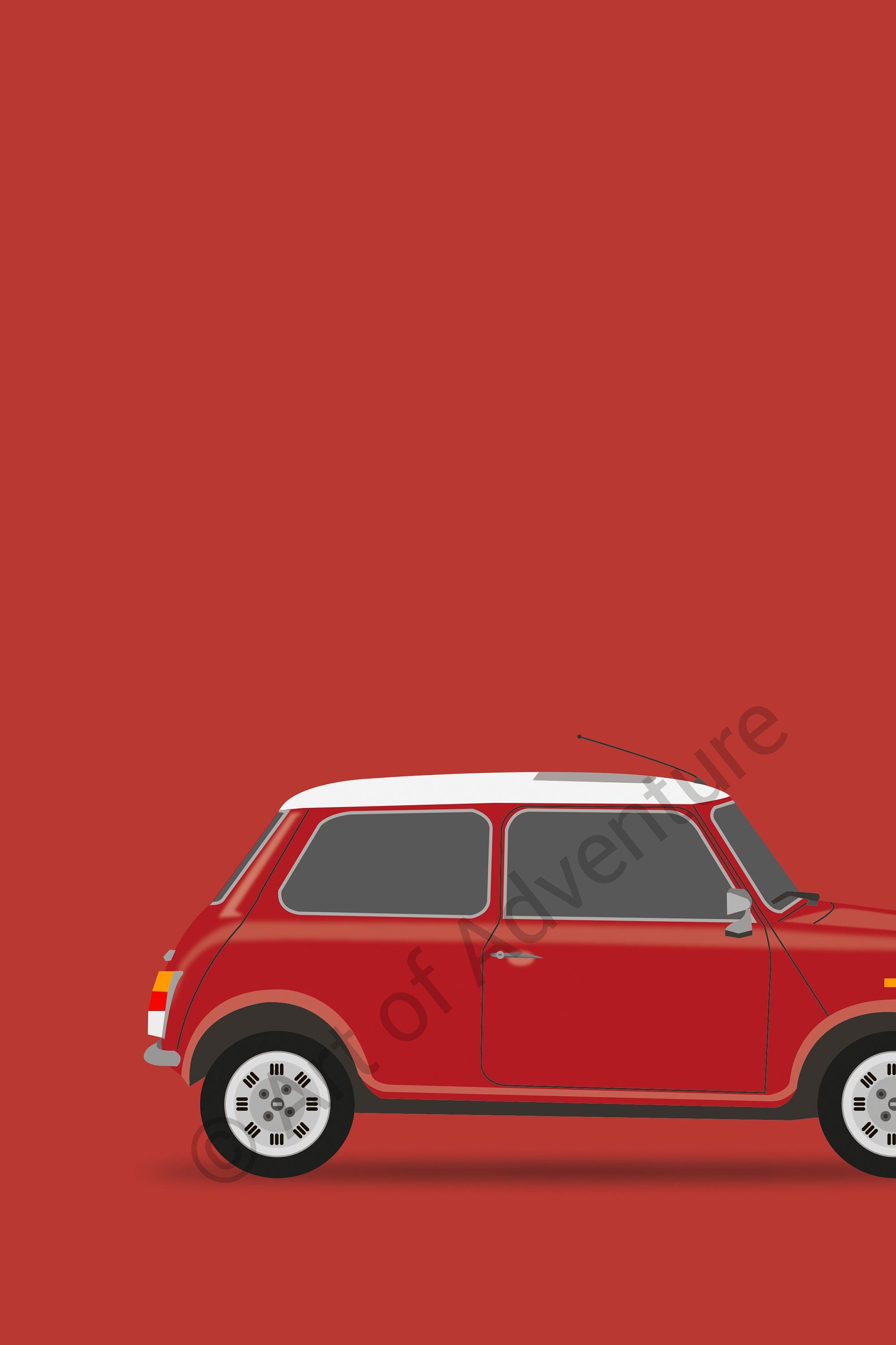 2000x3000 Mini Cooper Poster: Art Print (A3)