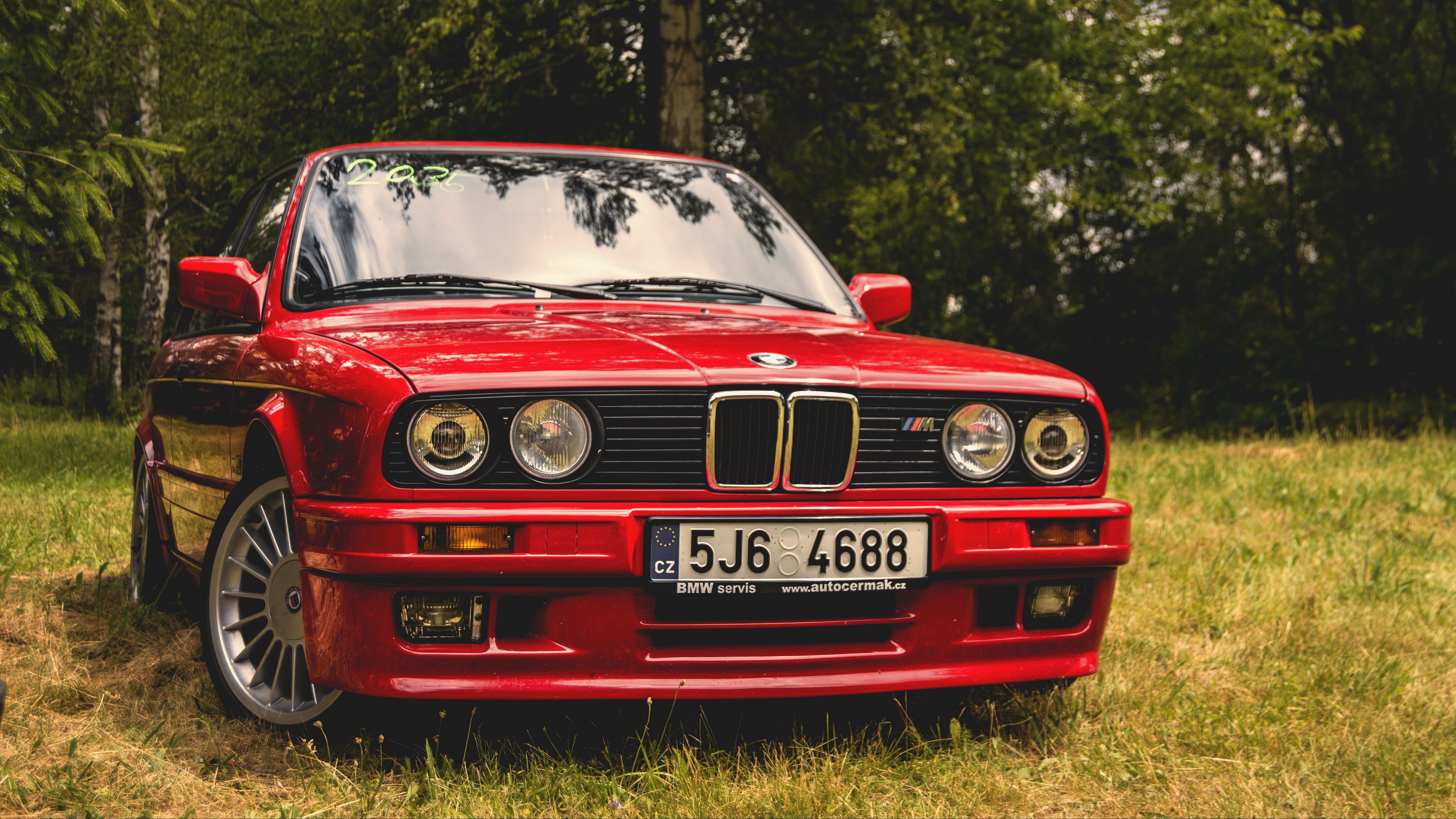 3840x2160 Download wallpaper 3840x2160 bmw e bmw, car, red 4k uhd 16:9 HD background