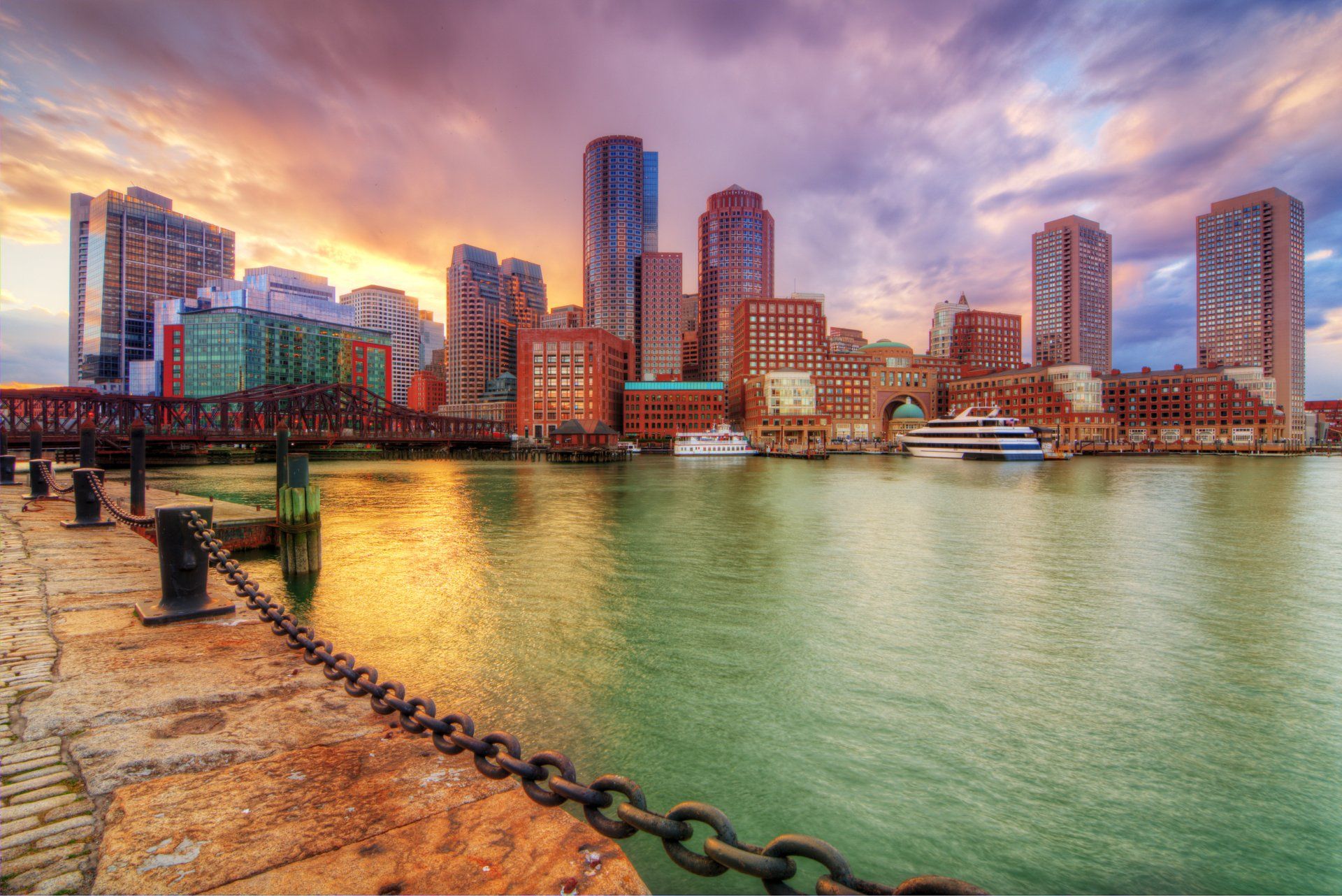 1920x1282 HDR 4K Boston Harbor