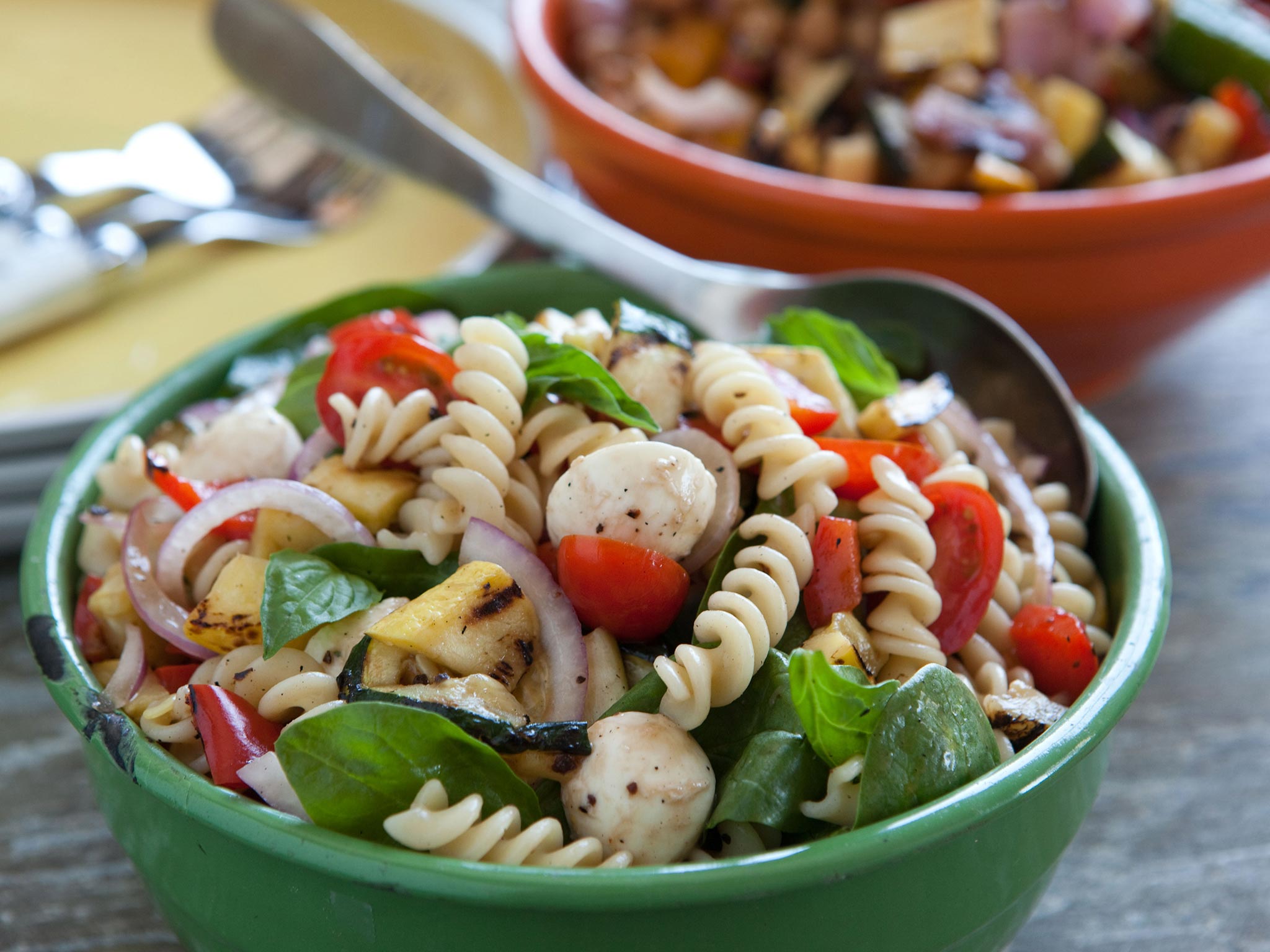 2048x1536 Recipe: Pasta Salad with Grilled Summer Vegetables and Fresh Mozzarella. Whole Foods Market