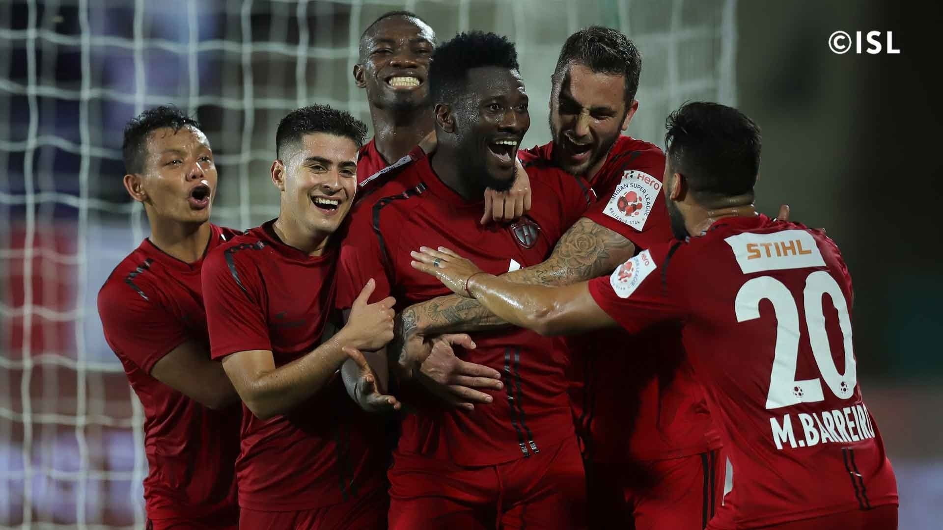 1920x1080 Asamoah Gyan named Hero of the Match, given ₹000 for scoring winner for NorthEast Utd Sports Online