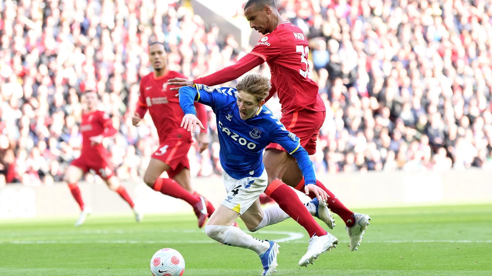 1600x900 Everton want answers from PGMOL over Anthony Gordon penalty claim at Liverpool