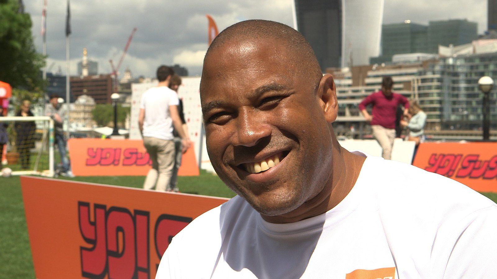 1600x900 John Barnes. The ON production team spent the morning filmi