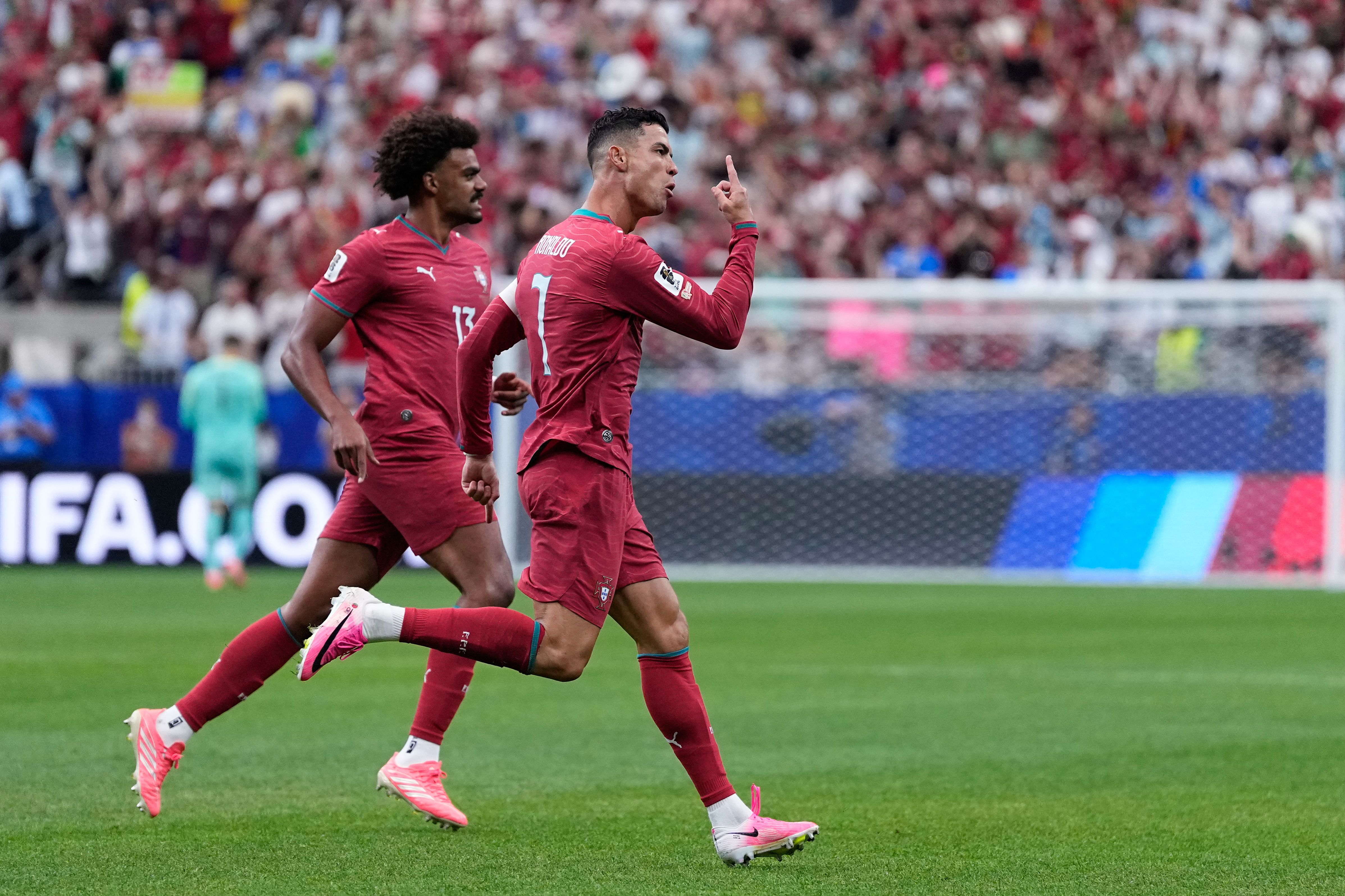 4790x3193 Ronaldo becomes first player to score in six World Cups with two goals against Uzbekistan -