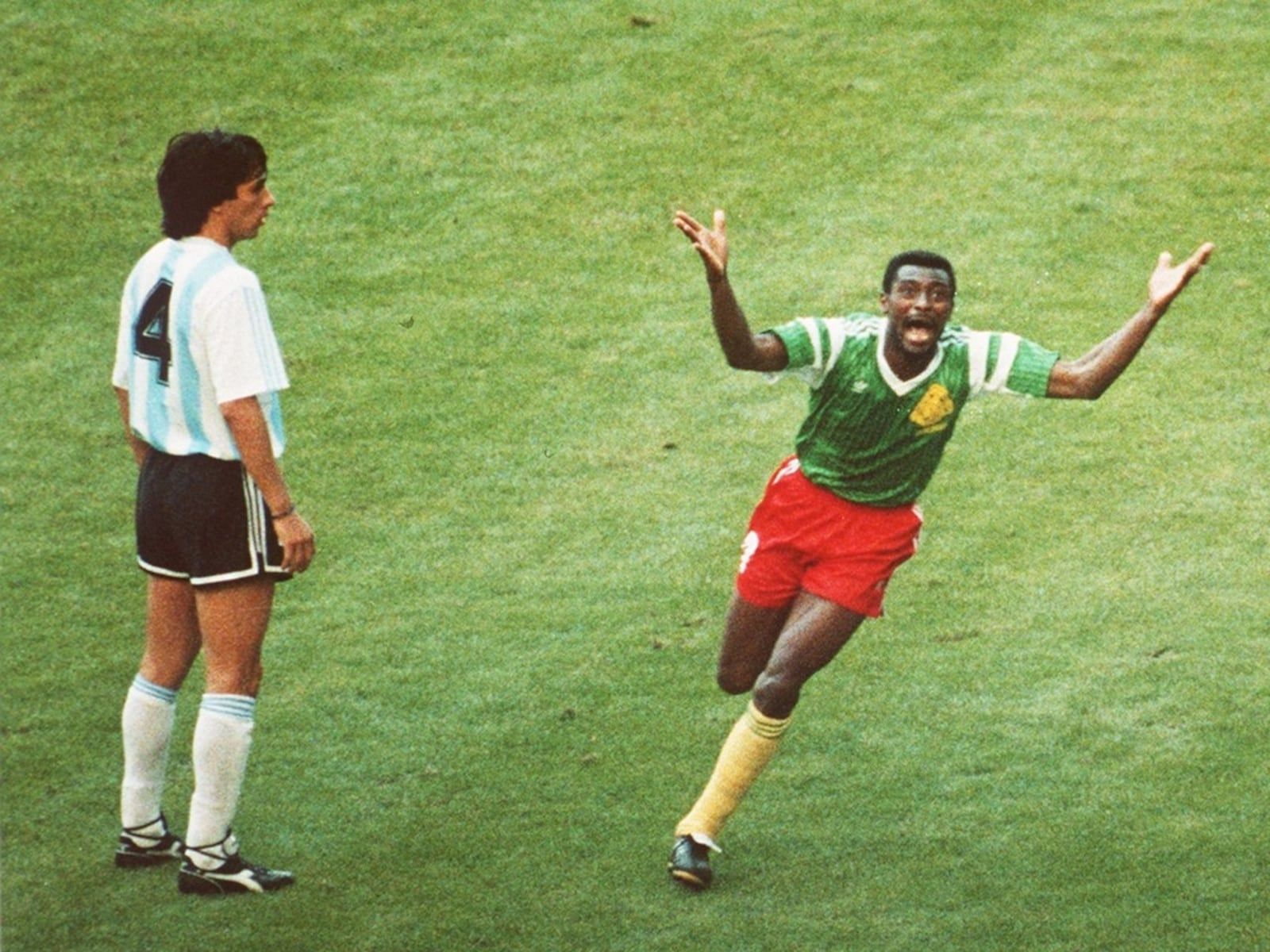 1600x1200 World Cup moments: Cameroon's Indomitable Lions stun Argentina in 1990
