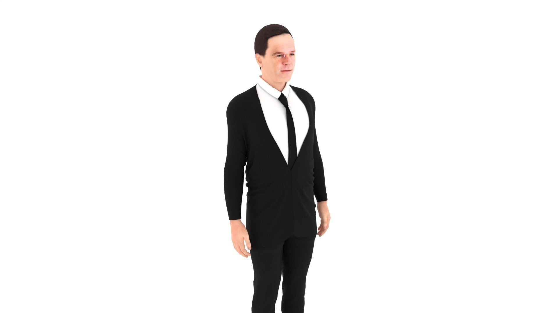 1920x1080 3D Model Mark Rutte Prime Minister VR / AR / Low Poly