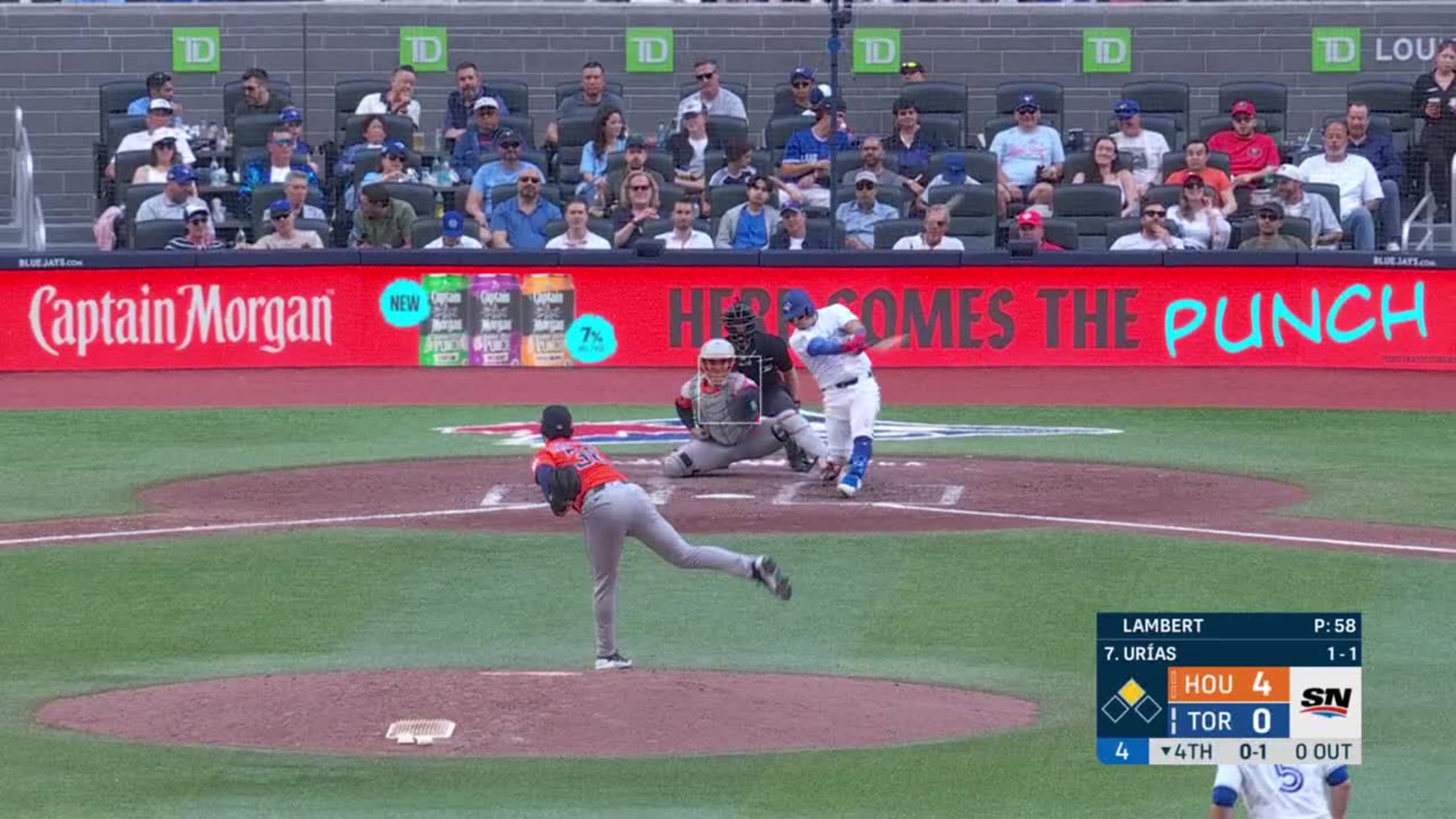 2208x1242 Luis Urías' Two Run Home Run (1) 23 2026. Toronto Blue Jays