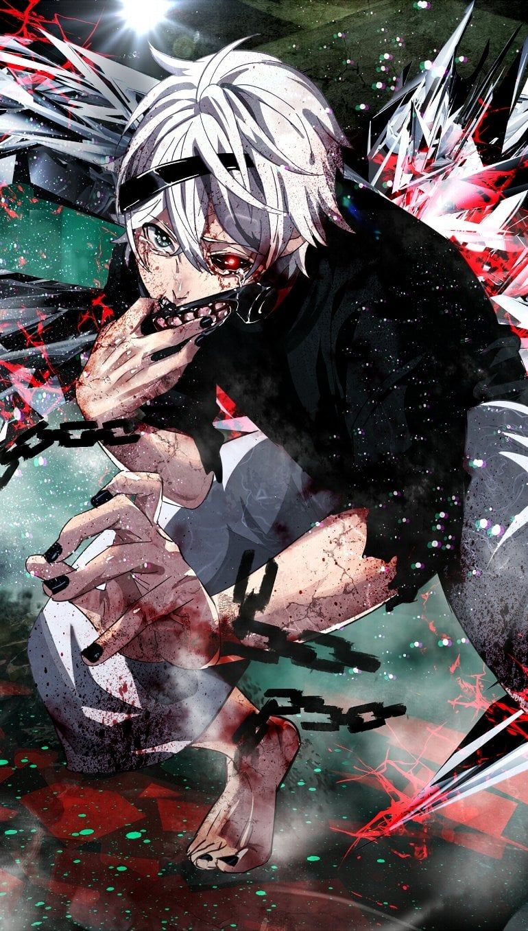 770x1356 Scene from Tokyo Ghoul Anime Wallpaper for iPhone and Mobile Phone