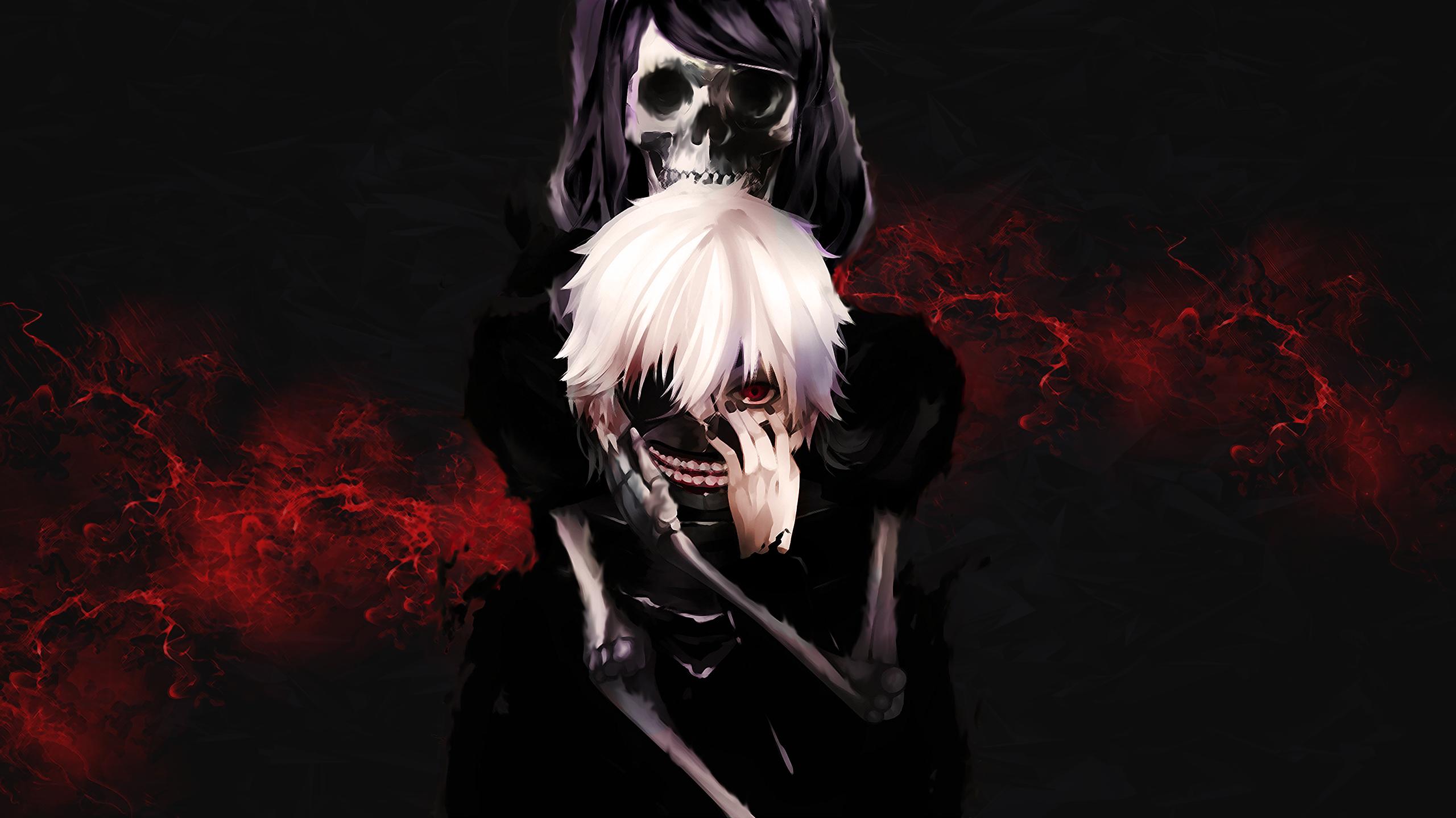 2560x1440 Tokyo Ghoul Banner Wallpaper