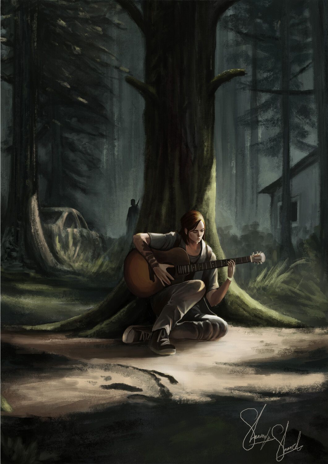 1061x1500 The Last Of Us Ellie in a wood