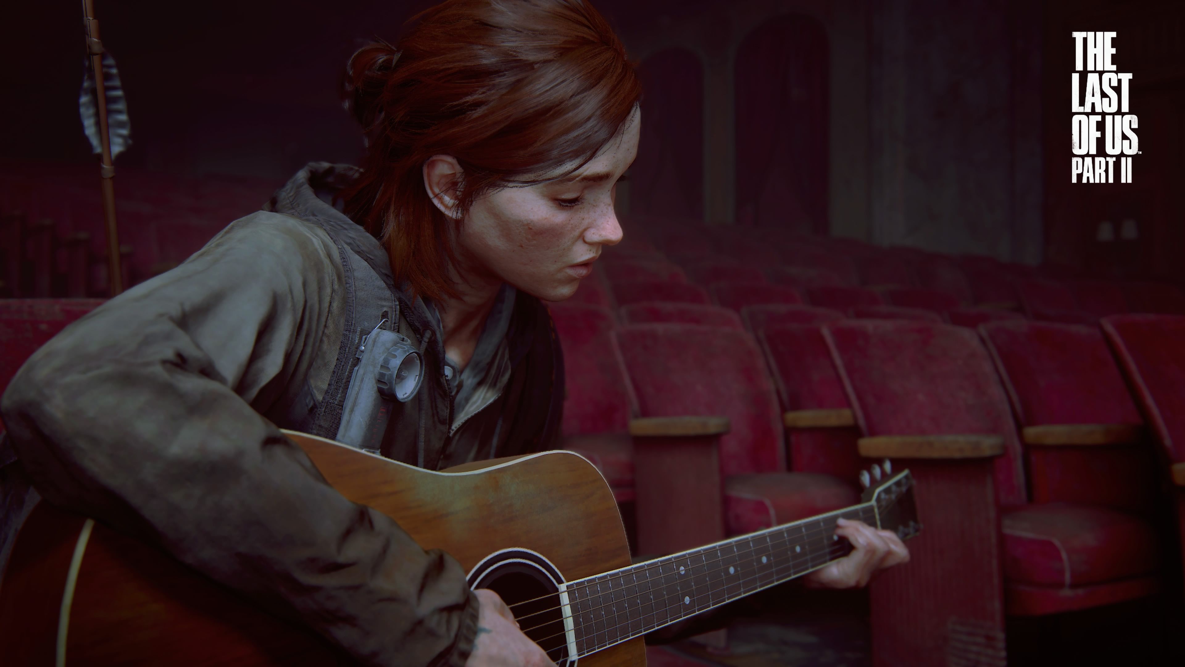 3840x2160 Wallpaper guitar, games, Naughty Dog, Ellie, PS The Last of Us Part II for mobile and desktop, section игры, resolution 3840x2160