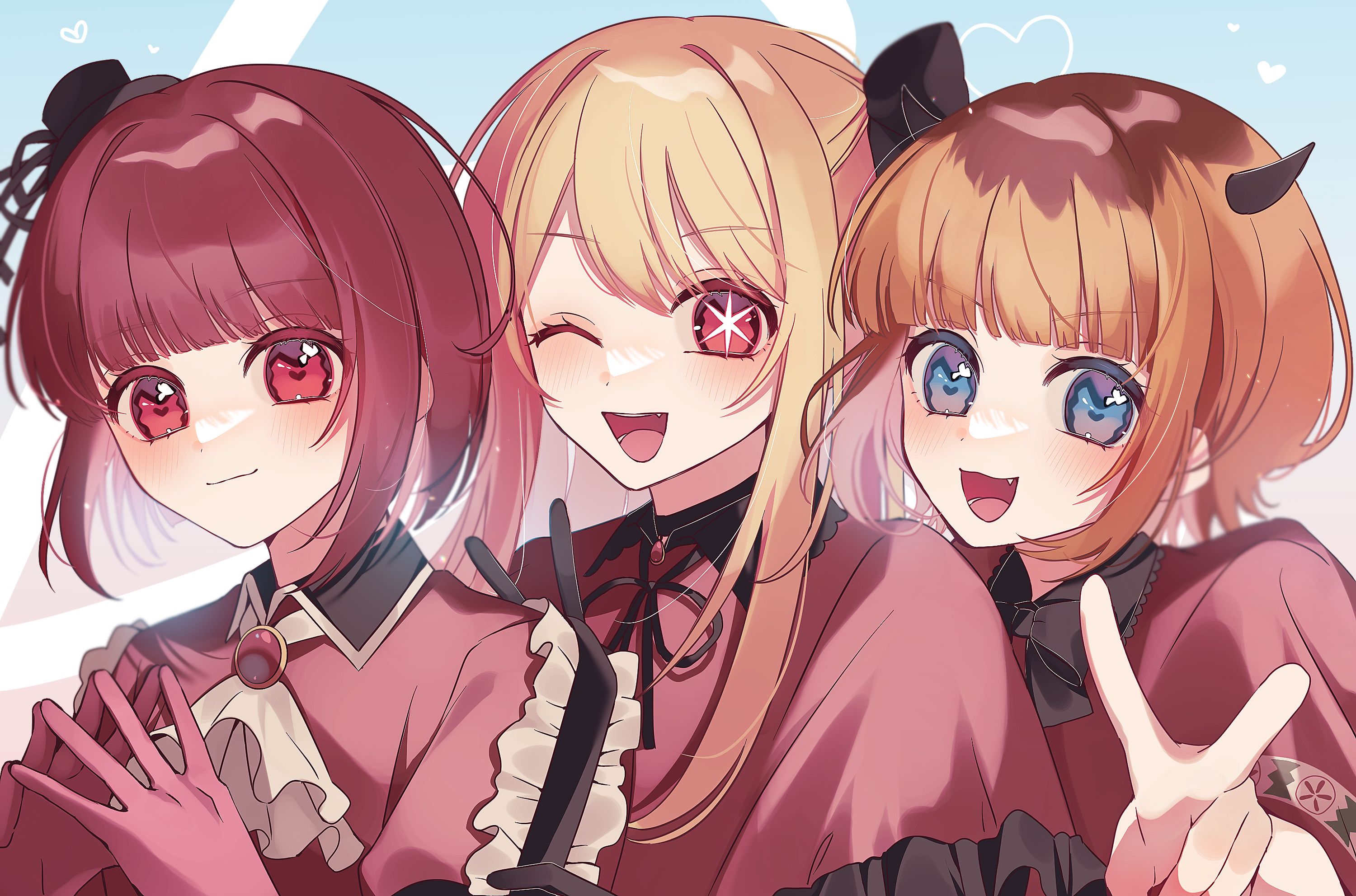 3000x1983 Oshi No Ko HD Wallpaper: Ruby Hoshino & Kana Arima With Mem Cho Charmx1983