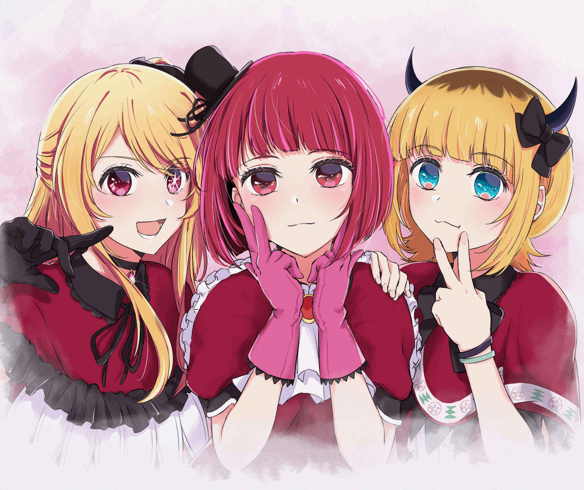 1920x1613 Oshi No Ko HD Wallpaper: Mem Cho, Kana Arima & Ruby Hoshino Spotlight By 黒絵レイx2100