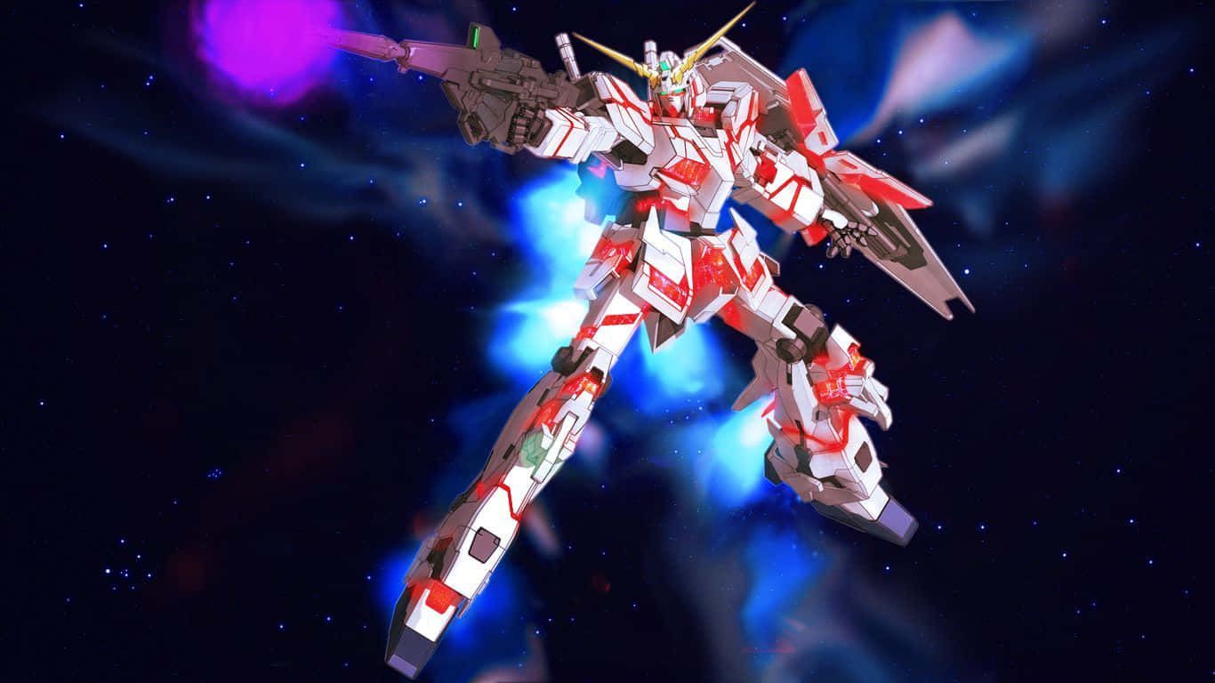 1366x768 Download A Sci Fi Mecha Awakens To Fight Wallpaper