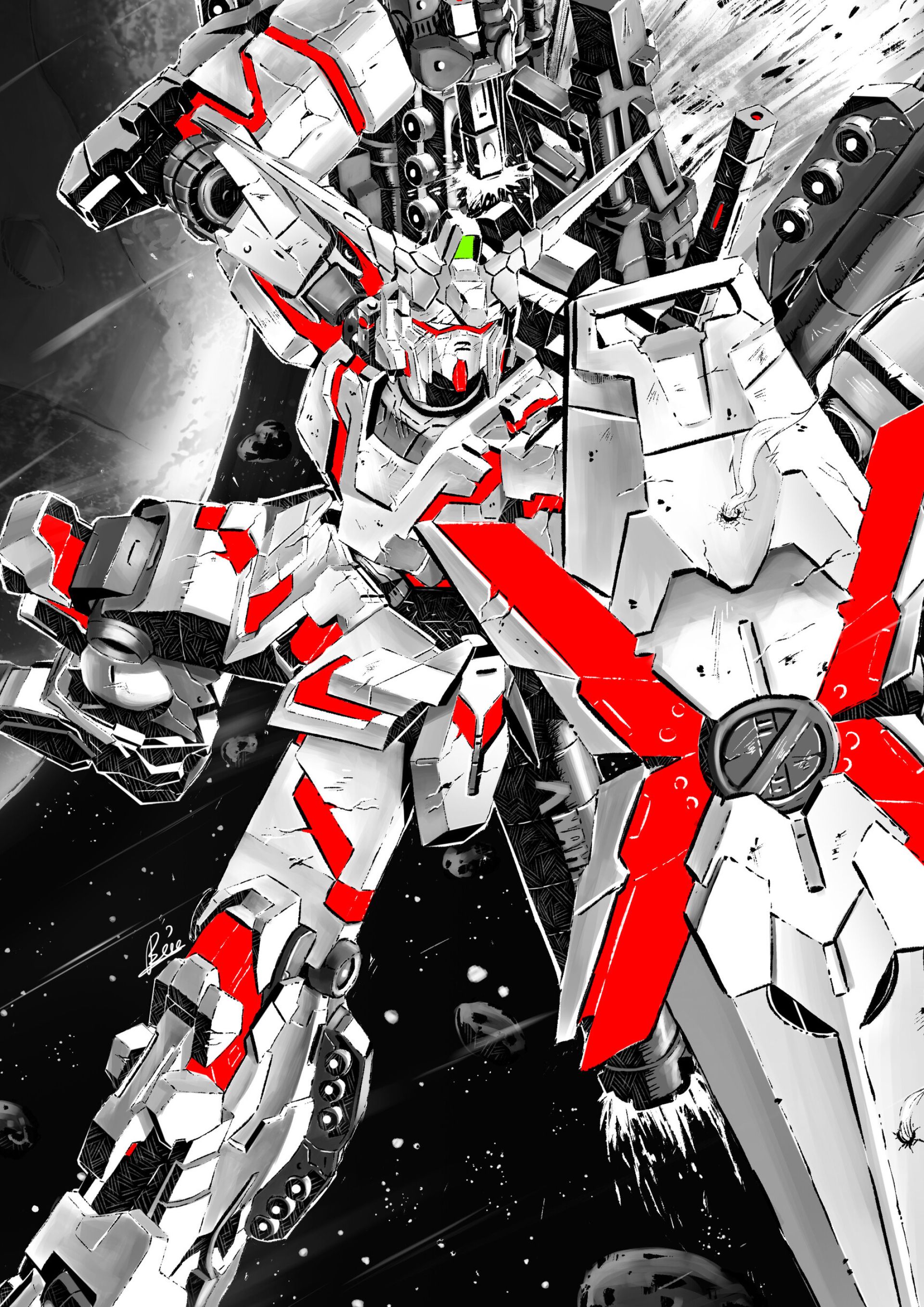 1920x2716 Gundam Unicorn Wallpaper