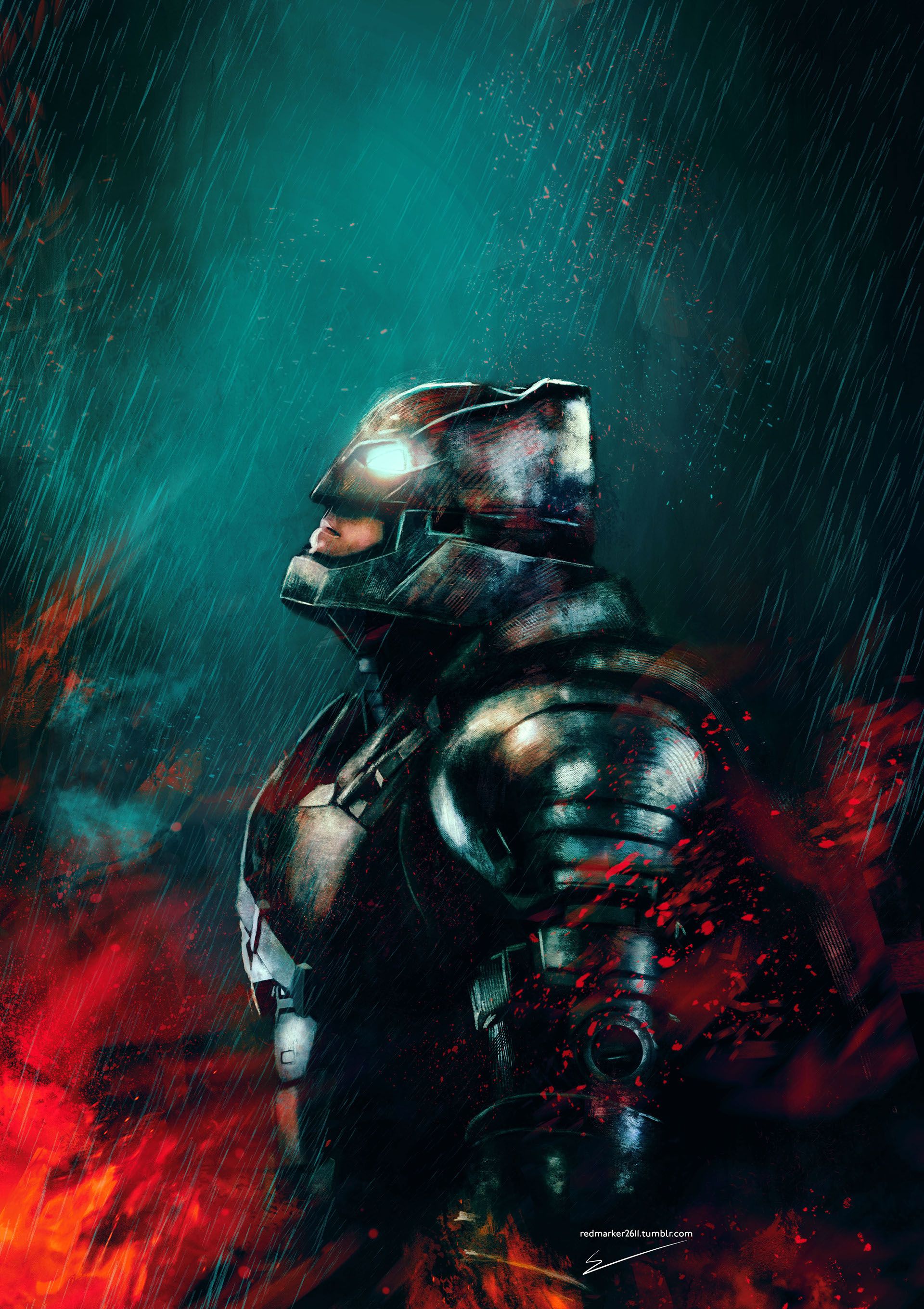1920x2720 Tell Me Do You Bleed. YOU WILL! TEAM BATMAN AAAAALL THE WAY! this painting was made