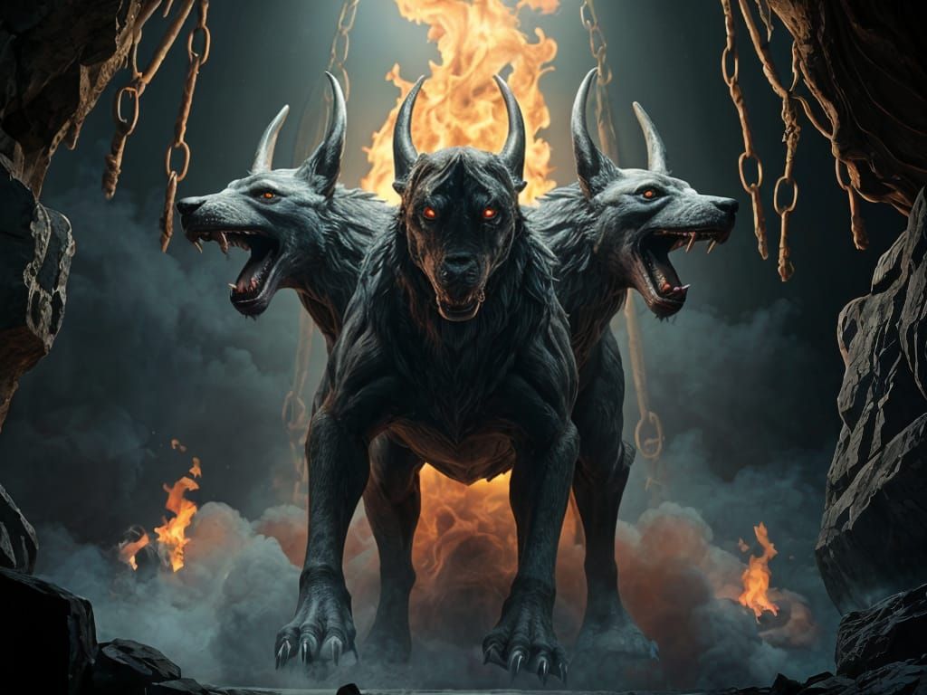 1024x768 Kerberos, Guardian of the Underworld
