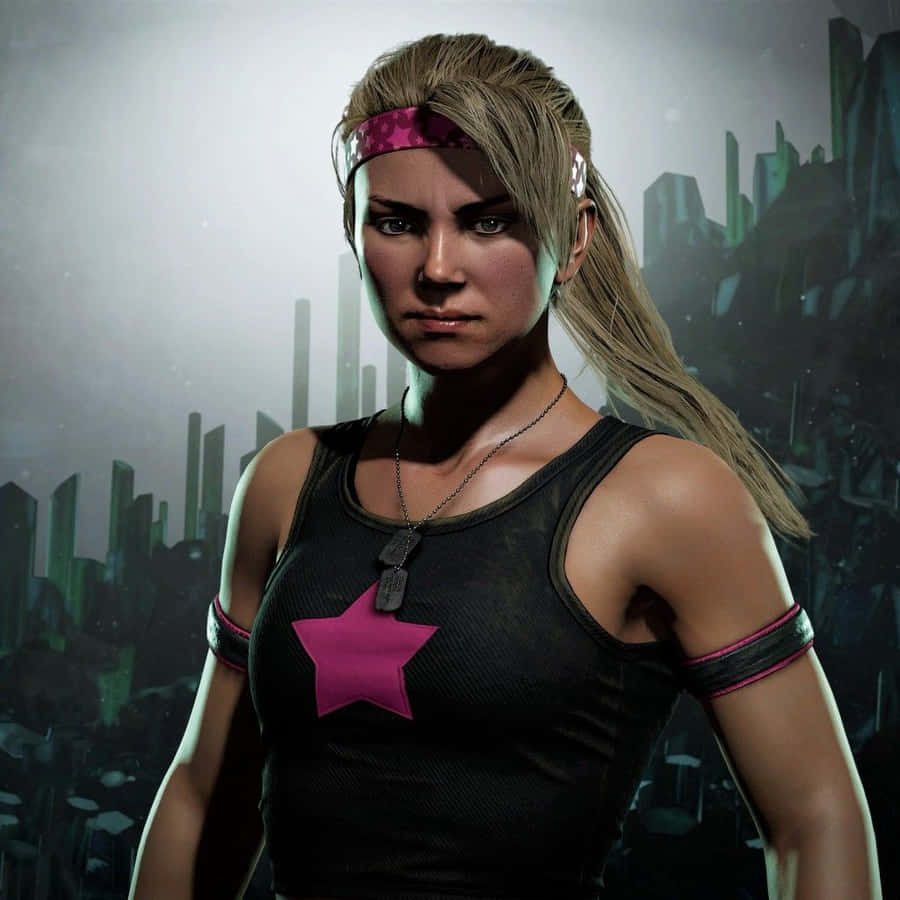 900x900 Download The Fierce and Powerful Sonya Blade from Mortal Kombat Wallpaper