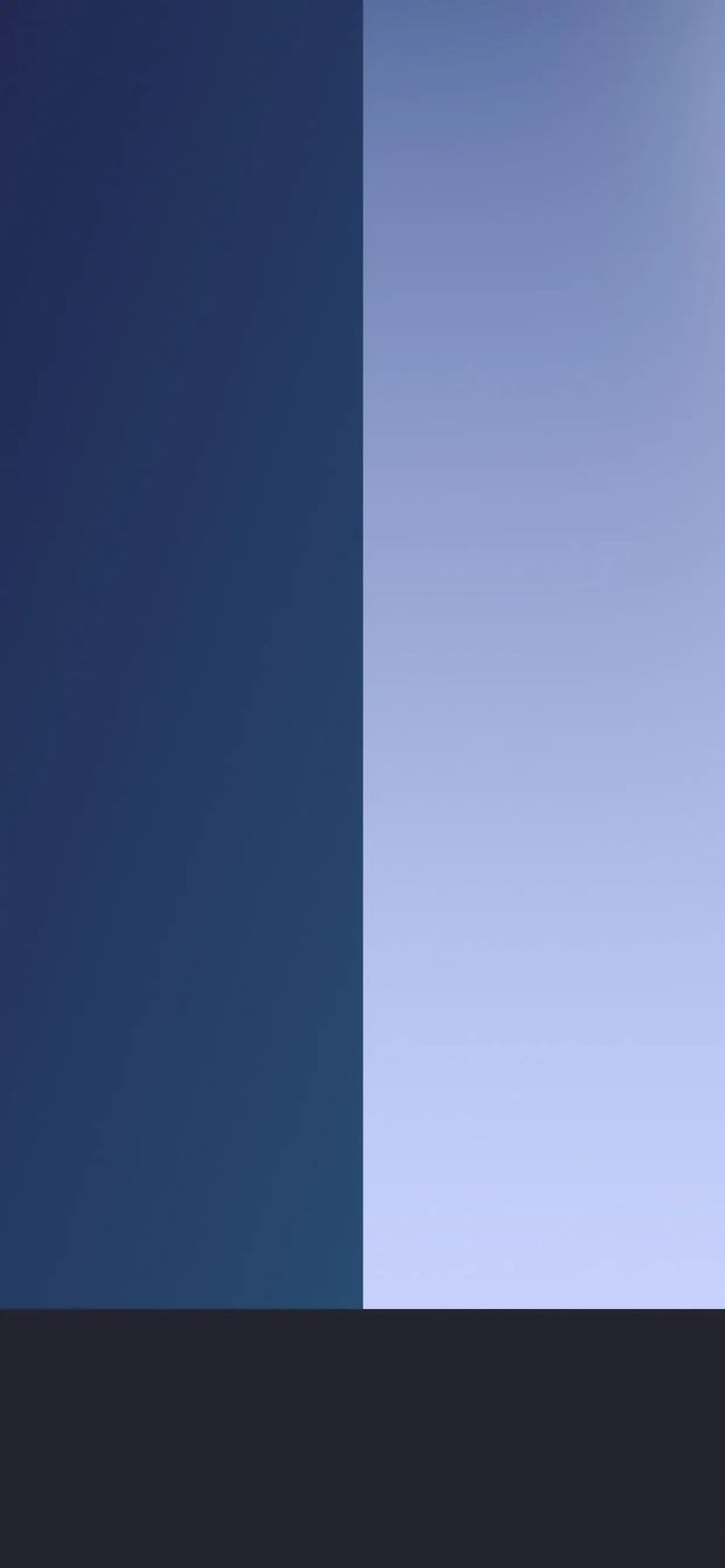 736x1592 Duo iPhone wallpaper with split colors