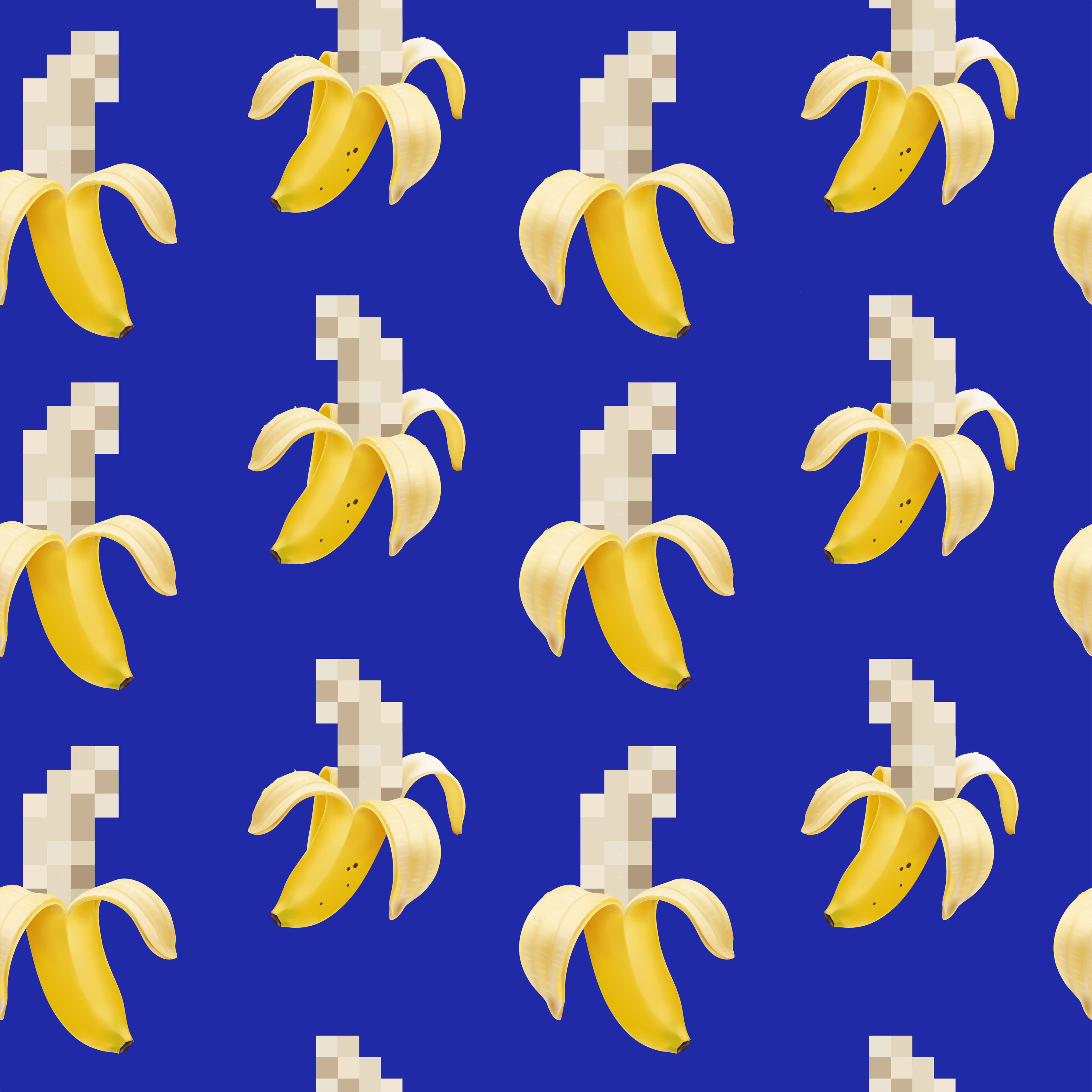 3611x3611 Banana Split Wallpaper colors / Hyperlink Blue Sign Decoration LED Neon Sign