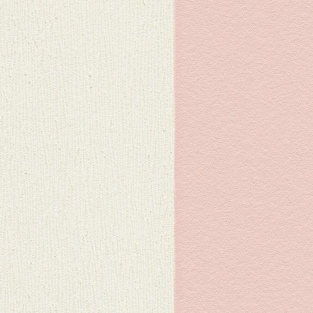 1000x1000 Stripe Wallpaper Pink & White with Texture Effect