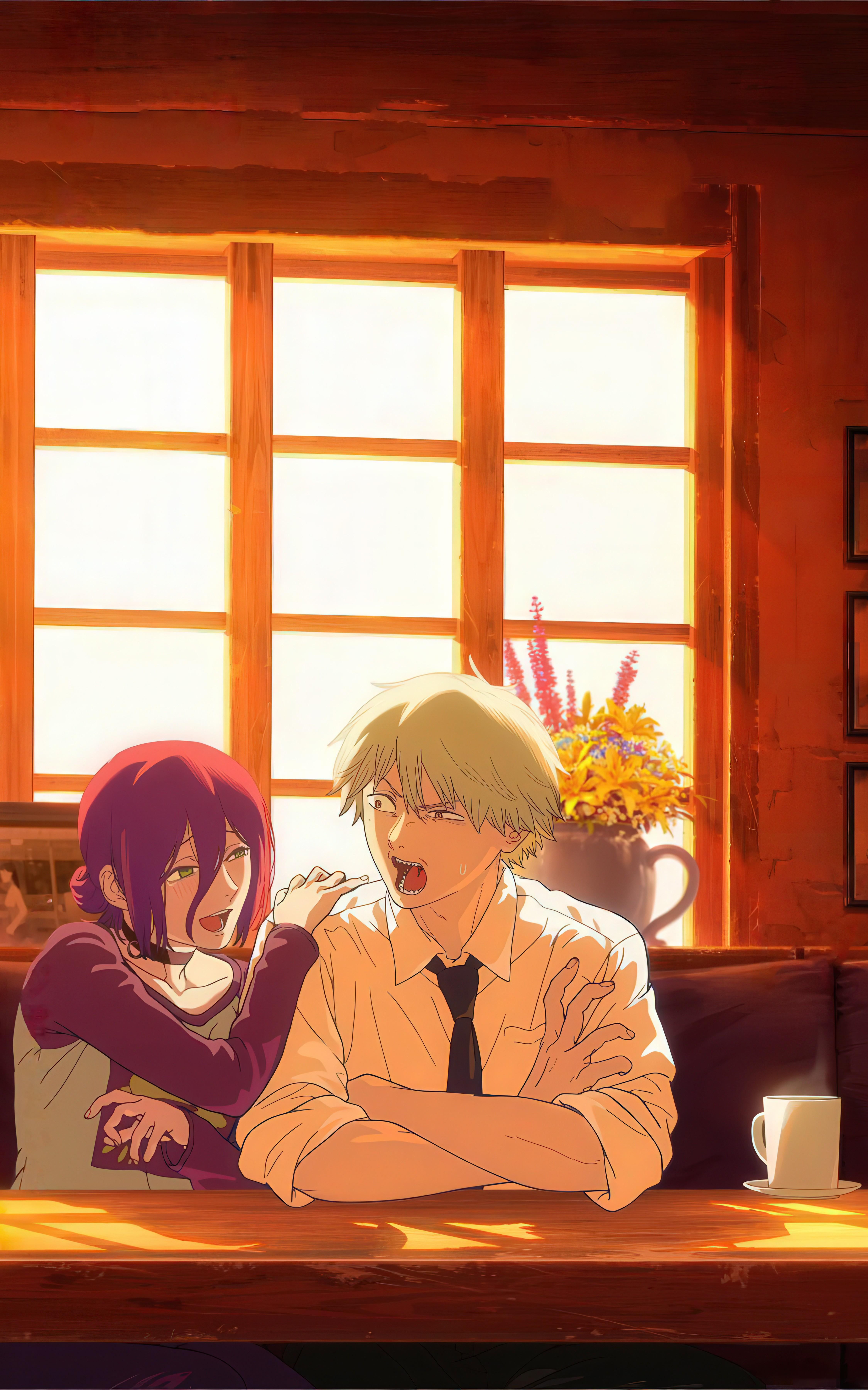 4500x7200 Denji And Reze Wallpaper