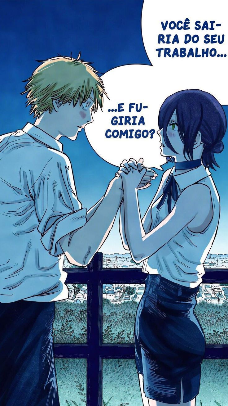 736x1308 Wallpaper Denji and Reze.. Chainsaw Man