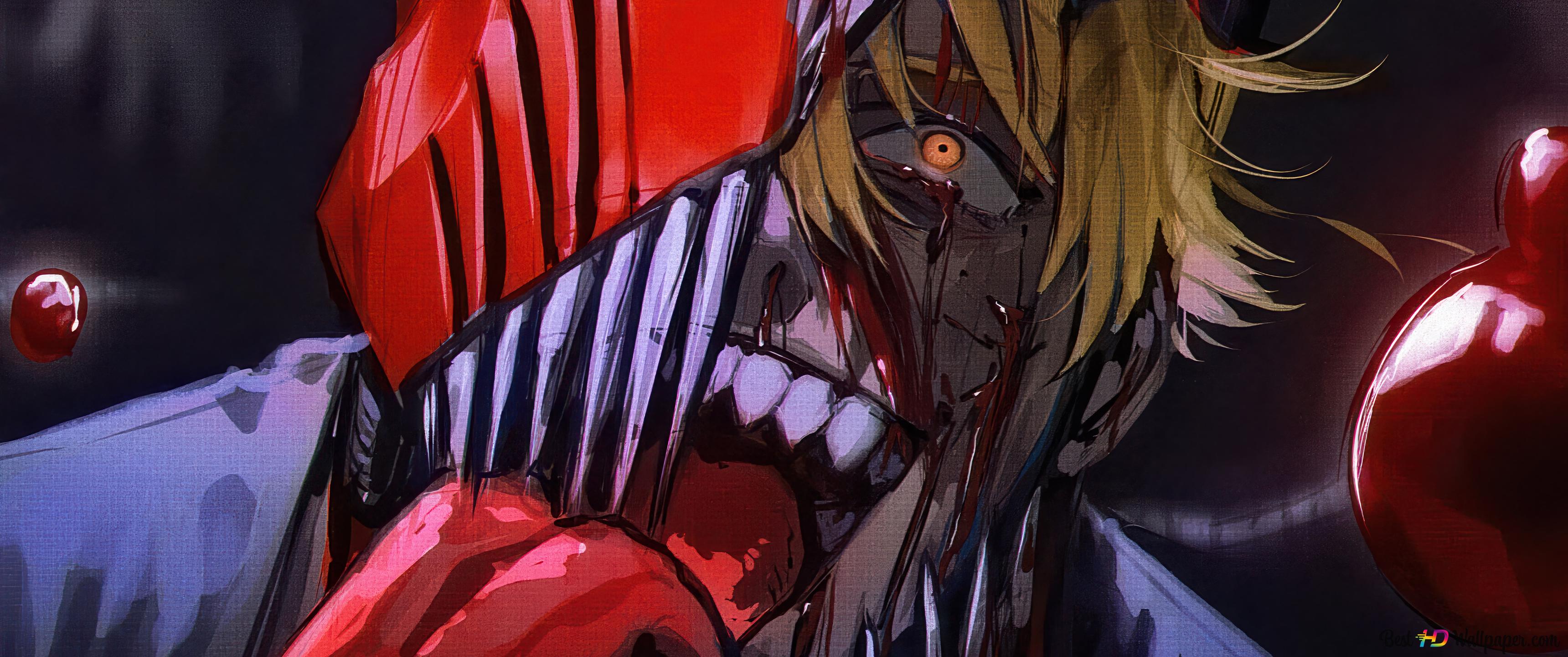 3440x1440 Denji from Chainsaw Man The movie Reze arc 4K wallpaper download