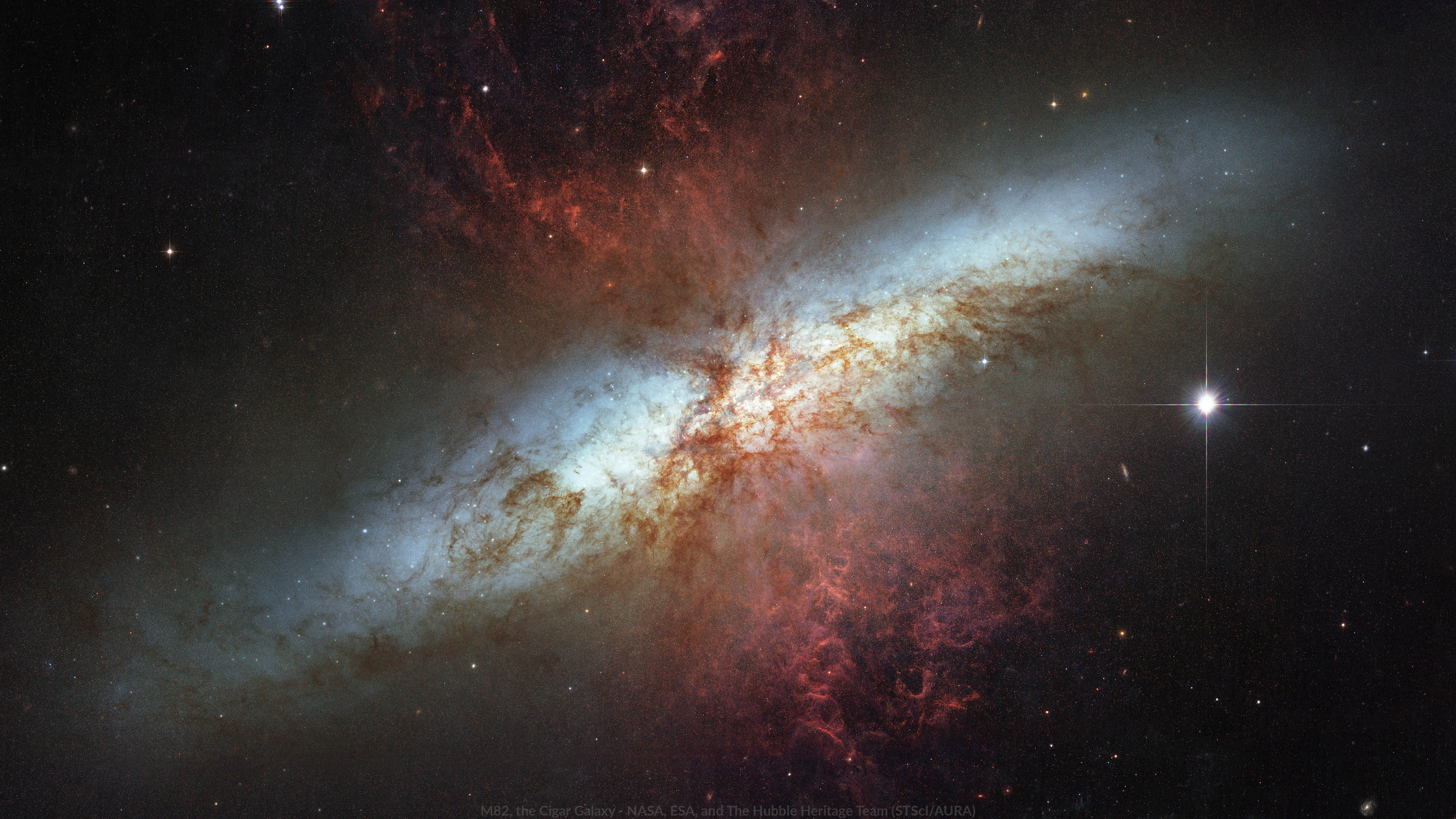 3840x2160 Wallpaper: M the Cigar Galaxy. The Planetary Society
