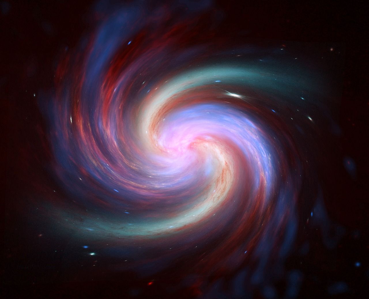 1280x1039 Spiral Swirl Cigar Galaxy Big