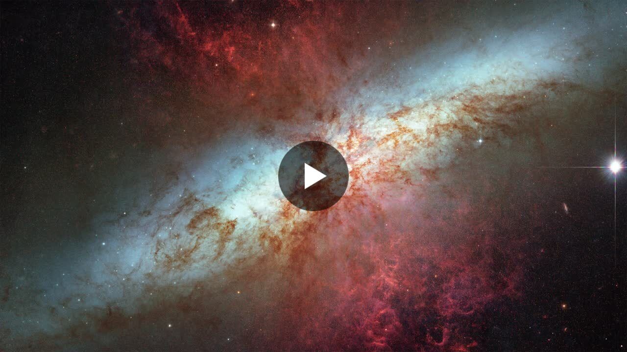 1280x720 The Cigar Galaxy: Hubble & Webb Space Telescope Views