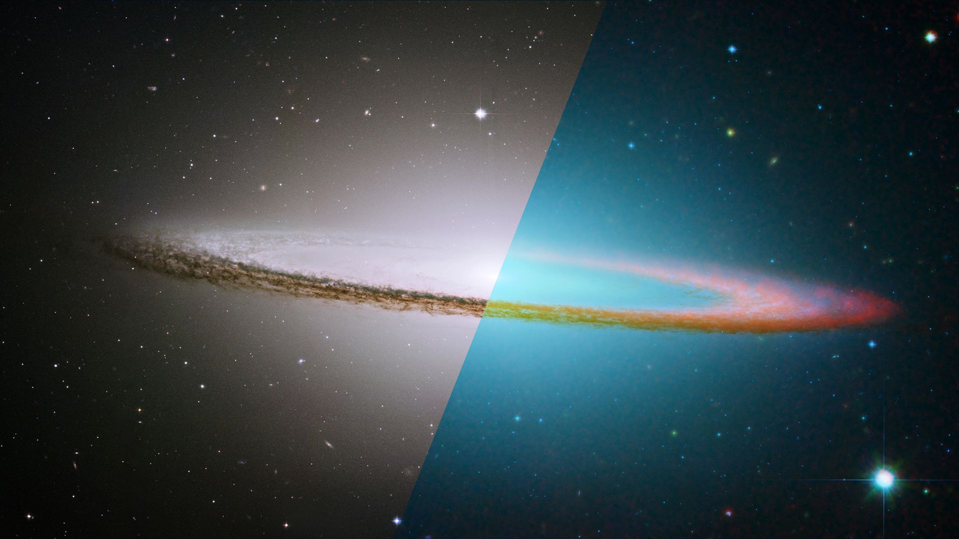 1920x1080 Sombrero Galaxy Wallpaper