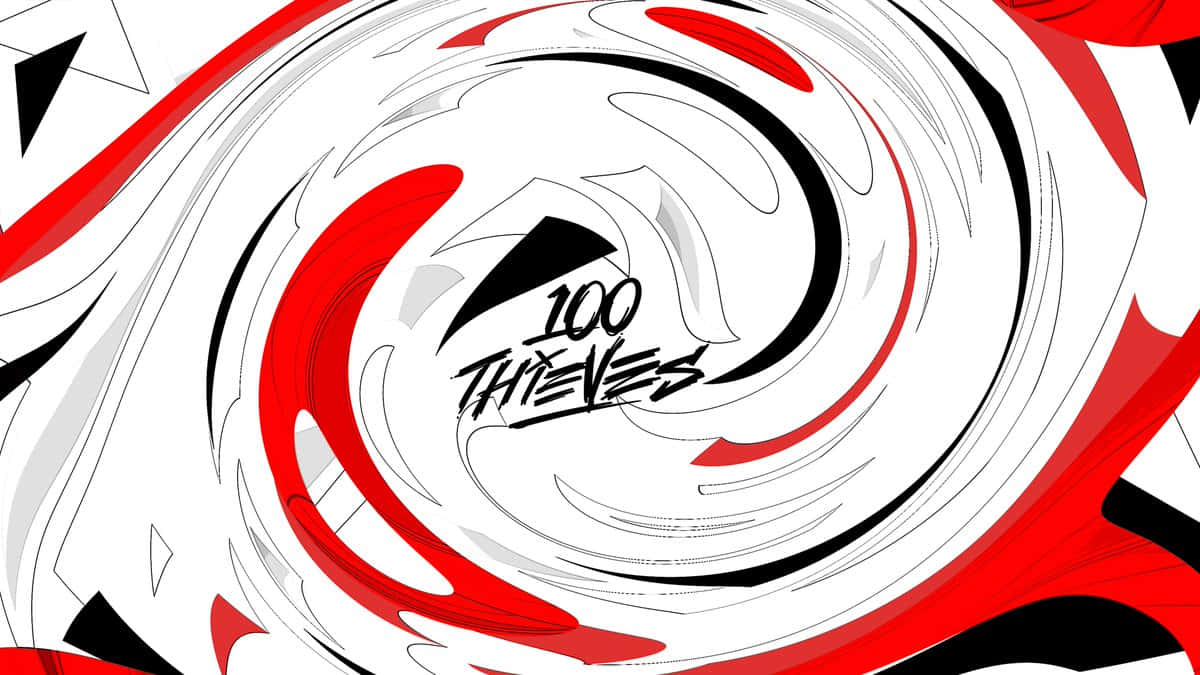1200x675 Download 100 Thieves With A Swirl Background Wallpaper