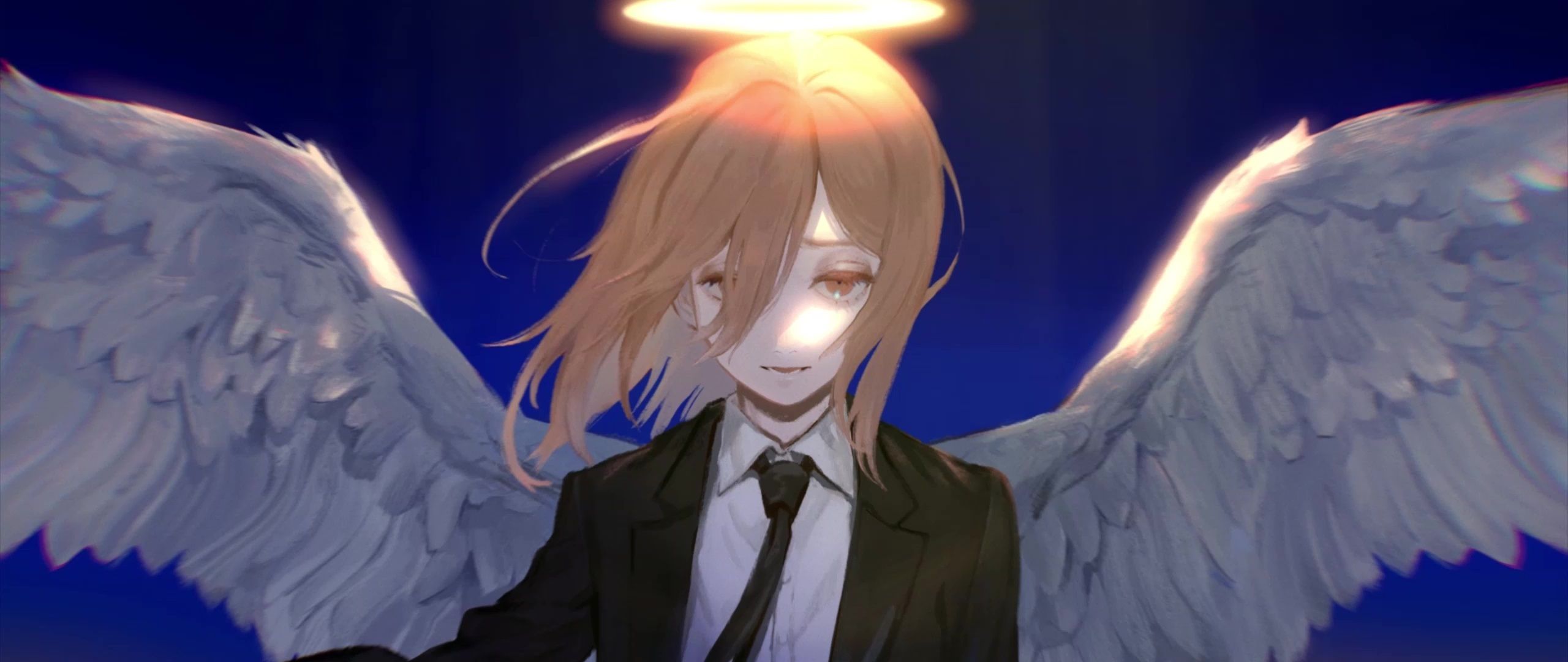 2560x1080 Angel Devil Chainsaw Man Live Wallpaper