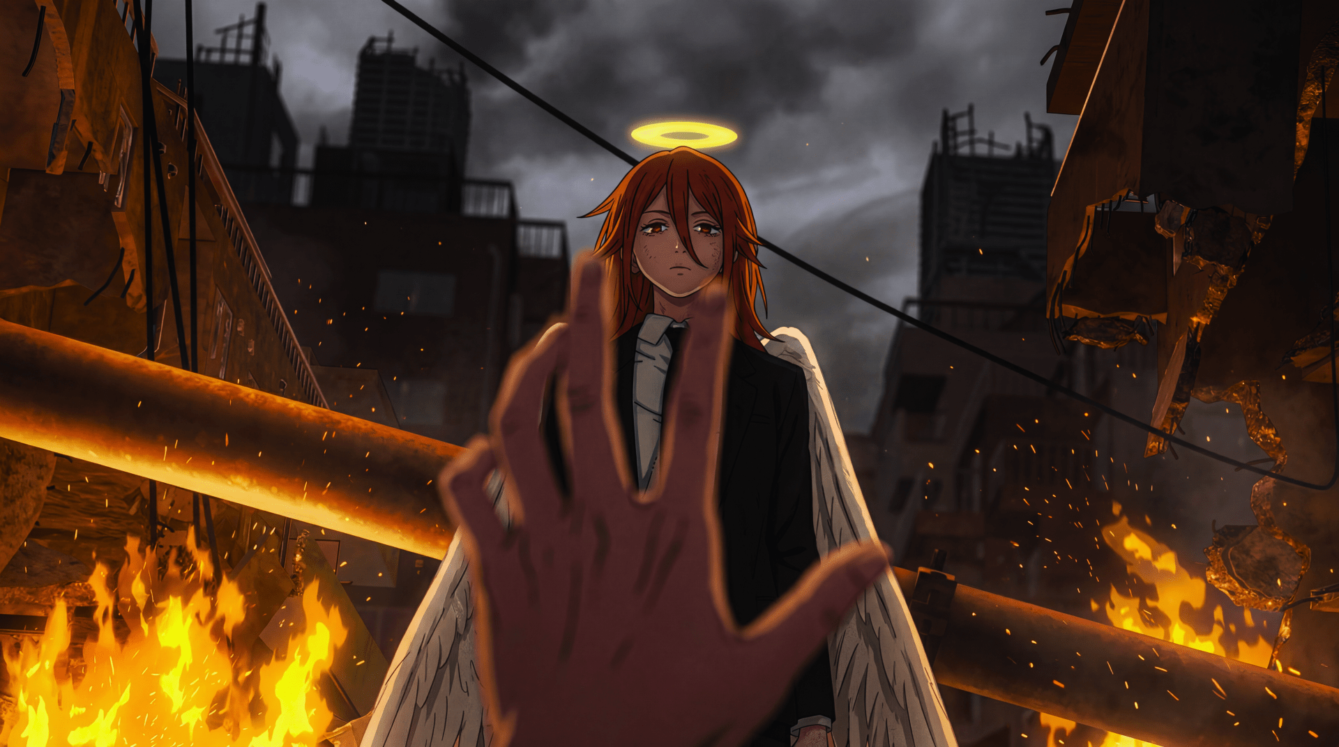 1920x1072 Chainsaw Man Arc angel Devil 5k wallpaper