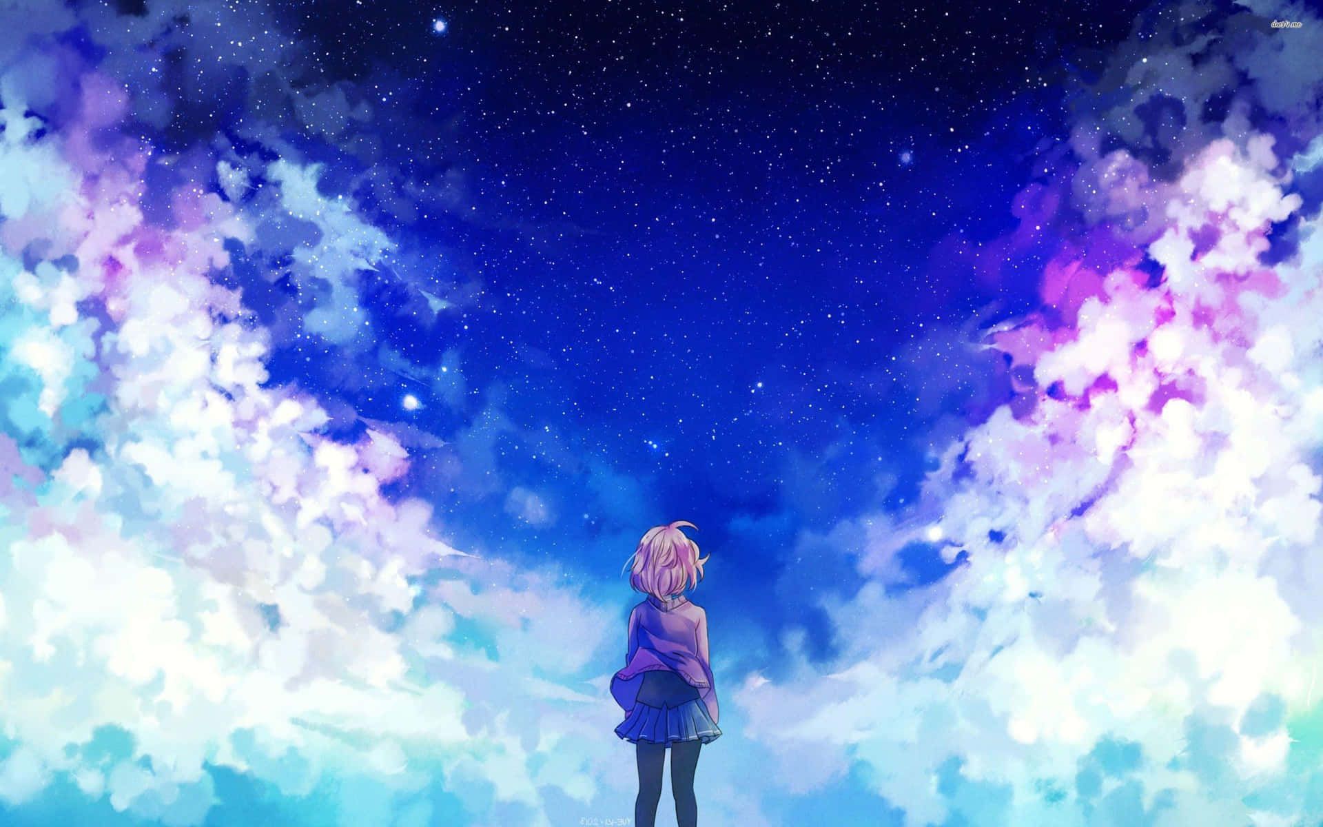 1920x1200 Download free A Beautiful Anime Girl In A Dreamy Pink Aesthetic Wallpaper