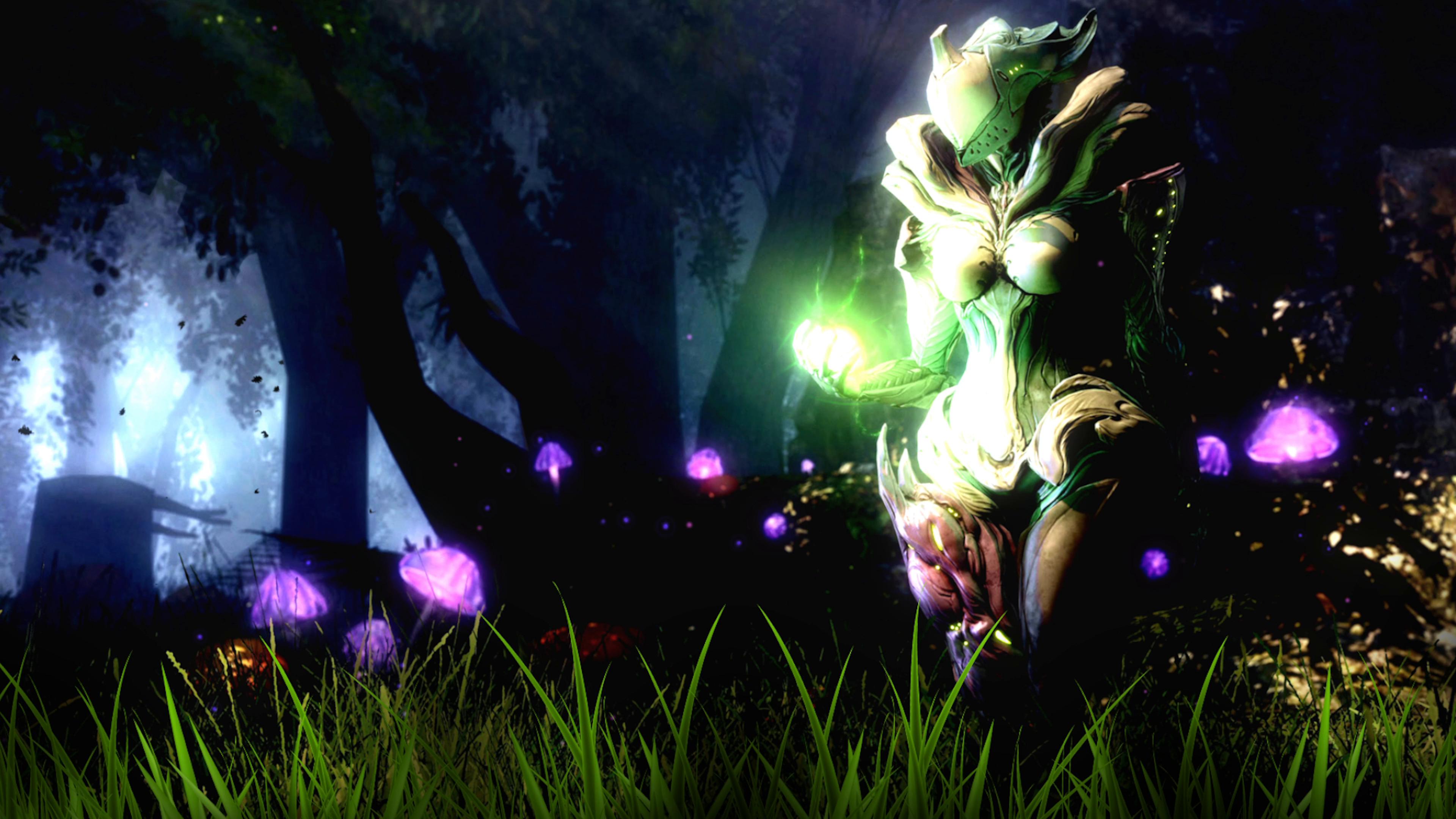 3840x2160 Saryn in the Forest (Warframe) Live Wallpaper