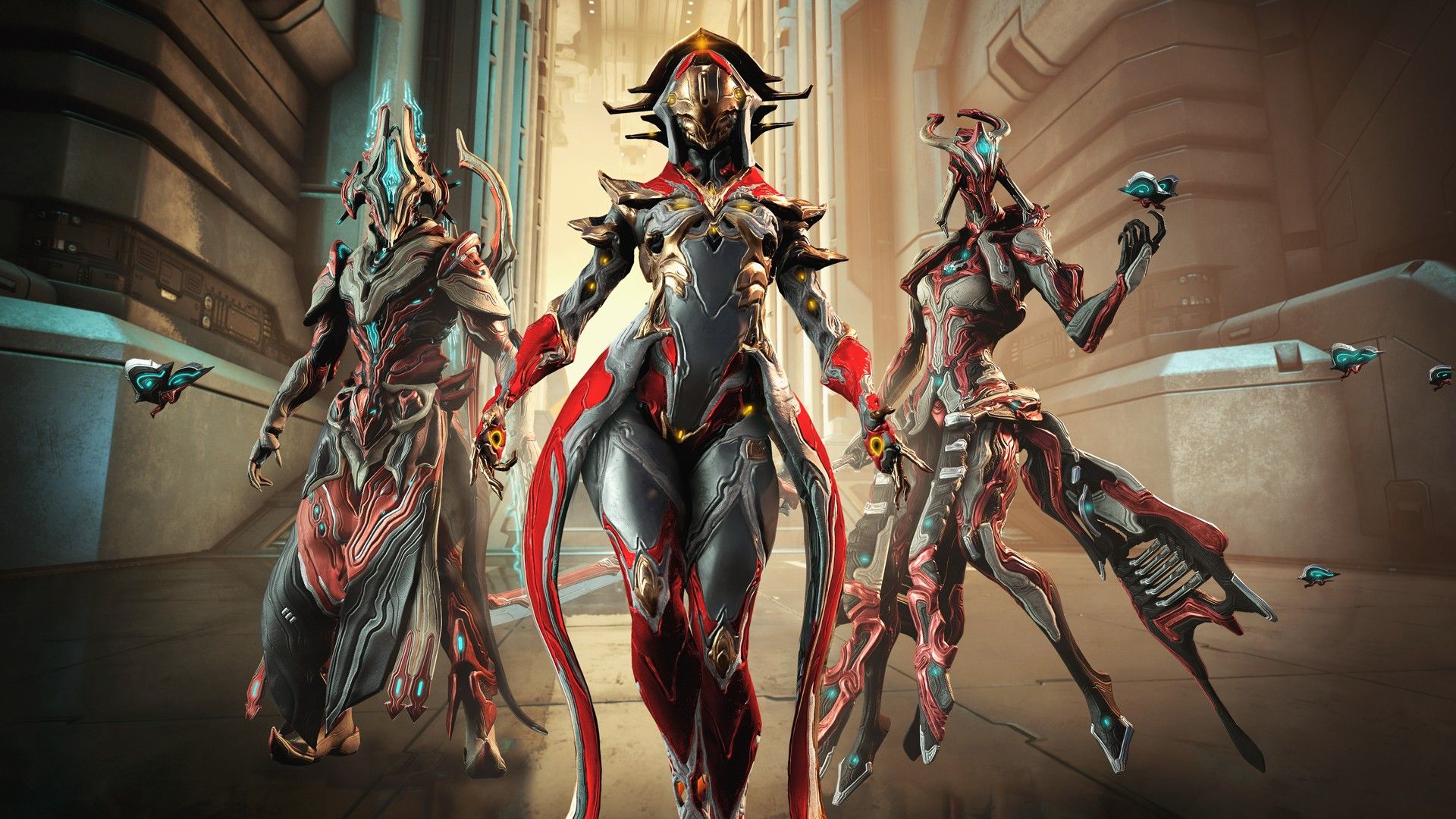 1920x1080 Saryn Mag Prime Nekros Prime Zephyr Prime Baruuk HD Warframe Wallpaper