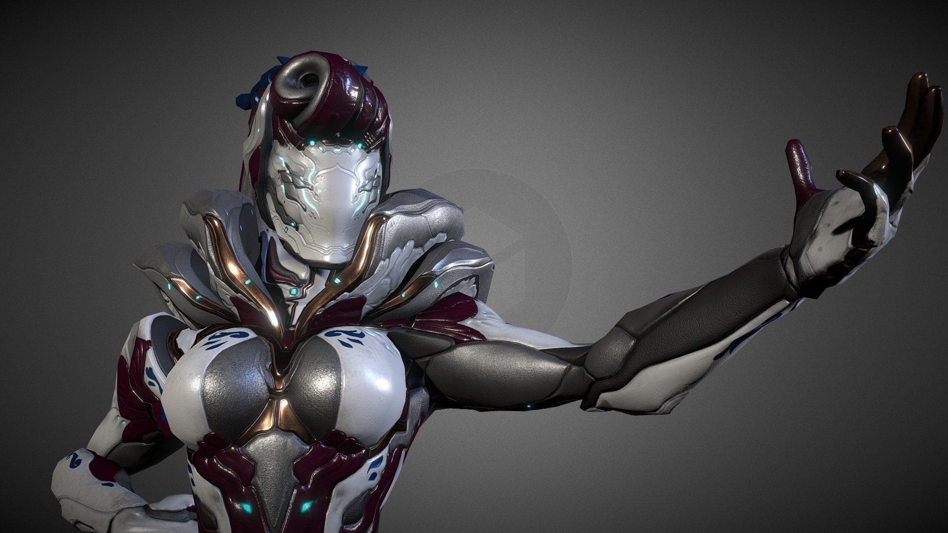 1920x1080 Warframe model by Hitsu San Design [545d3af]