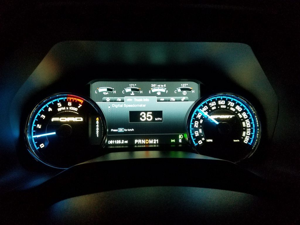 1024x768 2016 2017 Ford F 150 8'LCD Instrument Cluster Speedometer Upgrade