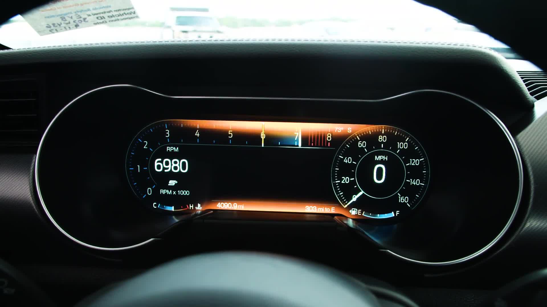 1920x1080 First Look at the 2018 Ford Mustang GT's Futuristic Dashboard