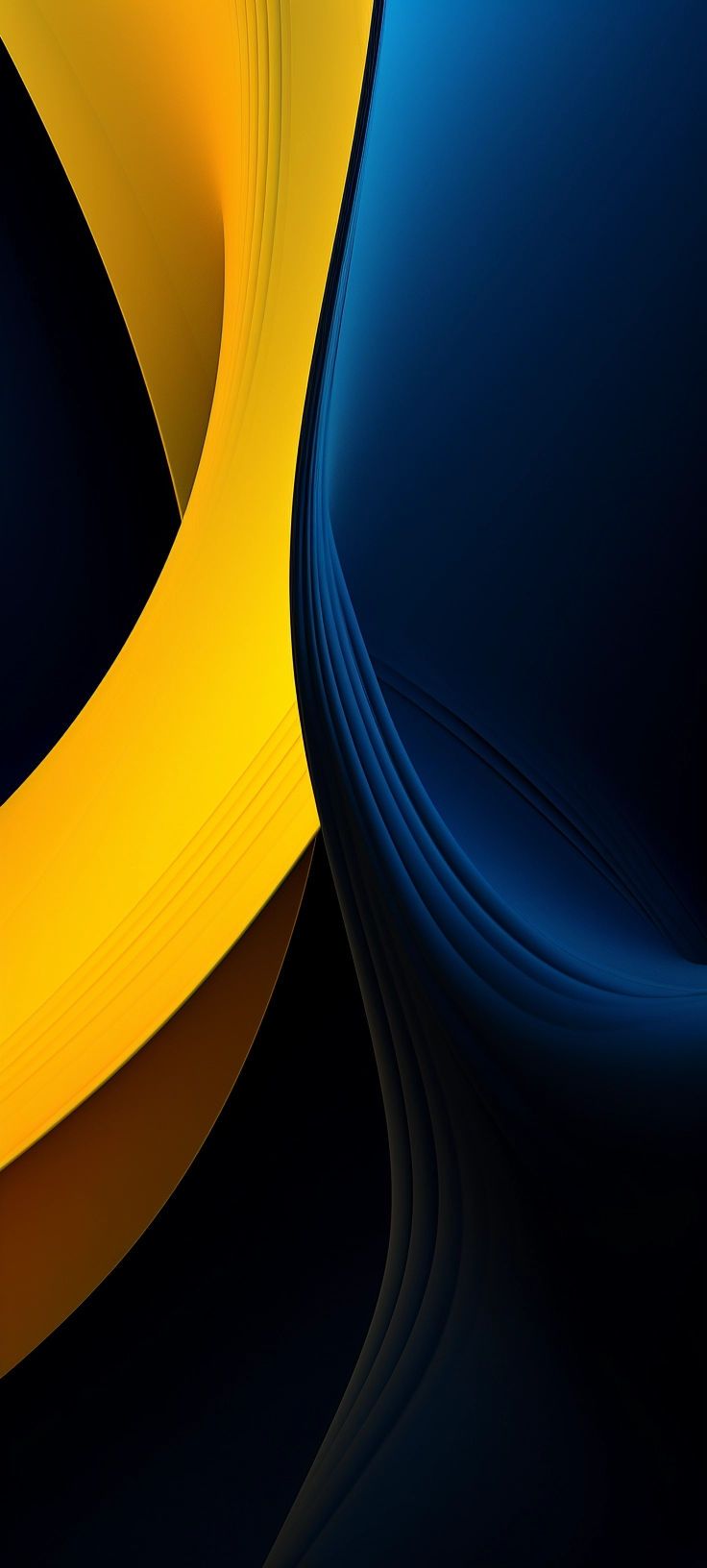 736x1632 Abstract Yellow and Dark Blue Phone Wallpaper. Dark blue and yellow background, Yellow blue black