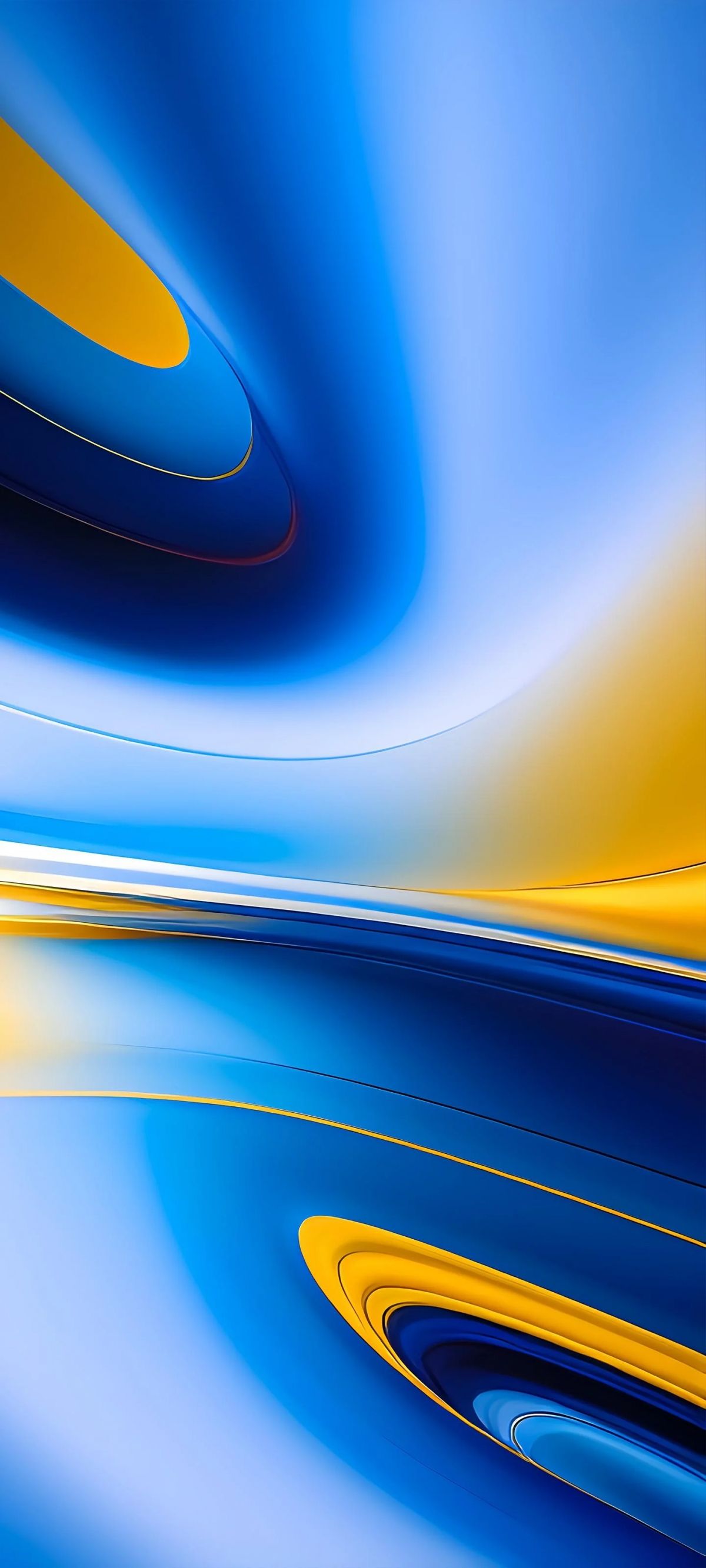 1200x2666 Blue And Yellow Abstract