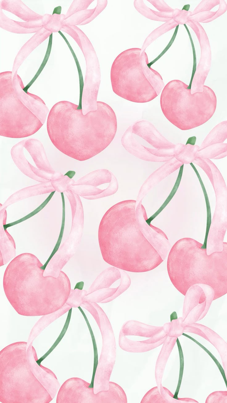 736x1308 Pink Cherry Wallpaper