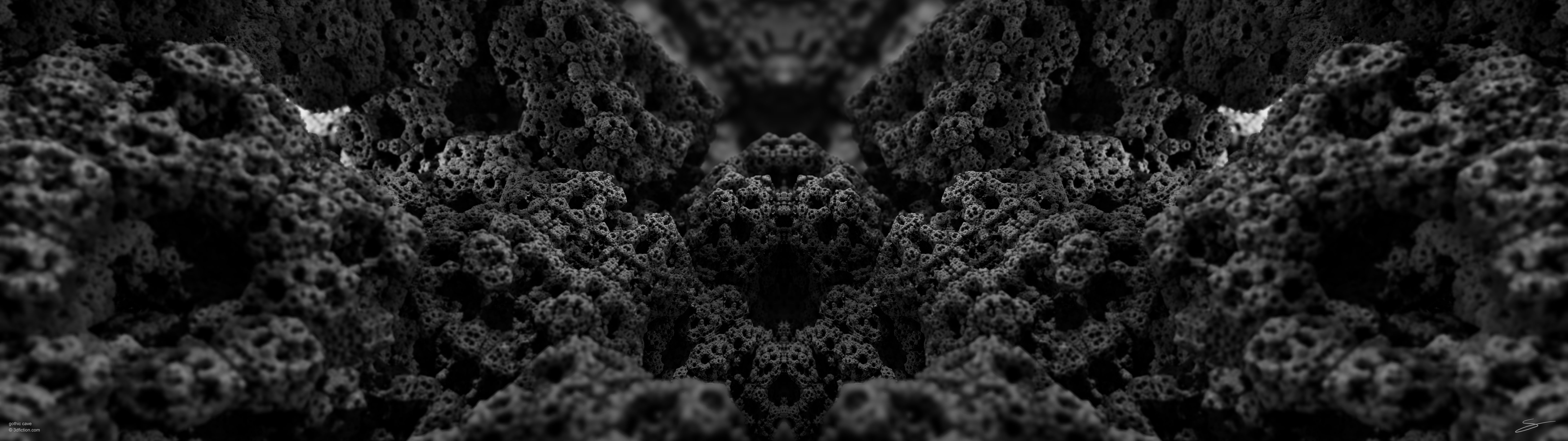 7680x2160 gothic cave dark gothic wallpaper 4k