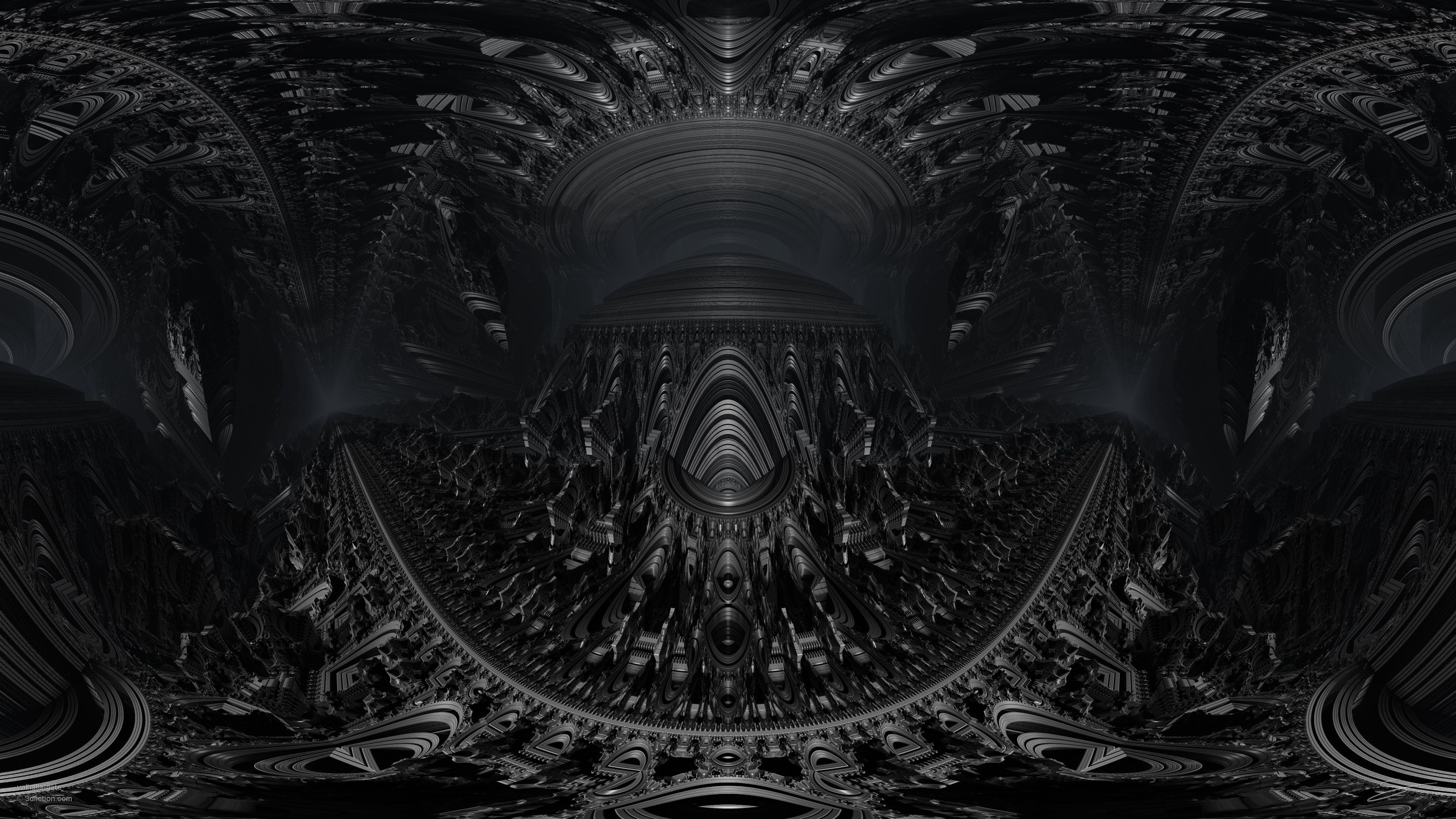 3840x2160 valhalla gate dark gothic wallpaper 4k