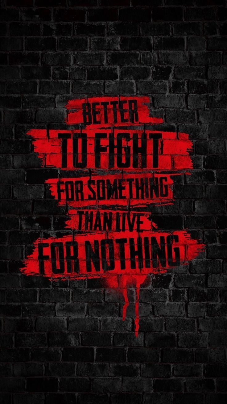 736x1308 Motivational Quotes Wallpaper. Fighter wallpaper iphone, Motivational brick background, Red background sports quote