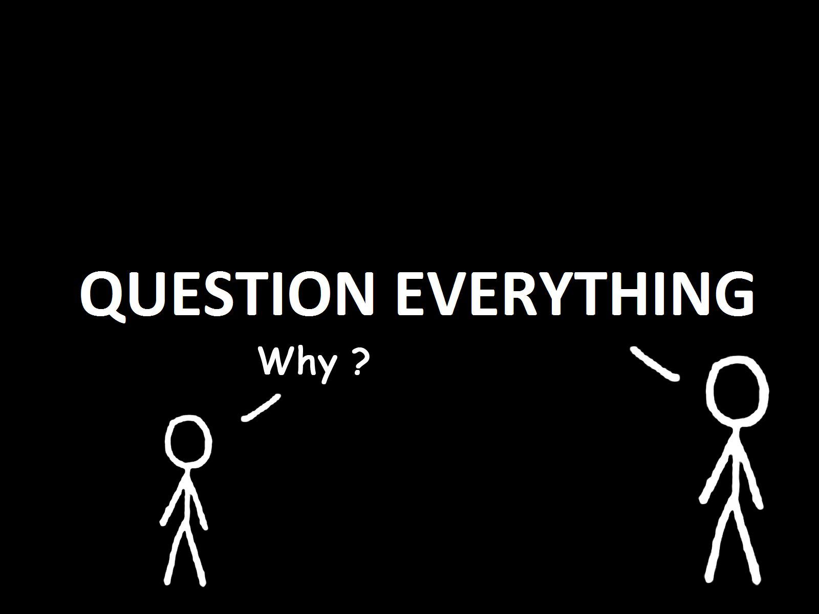 1600x1200 Question Everything Wallpaper