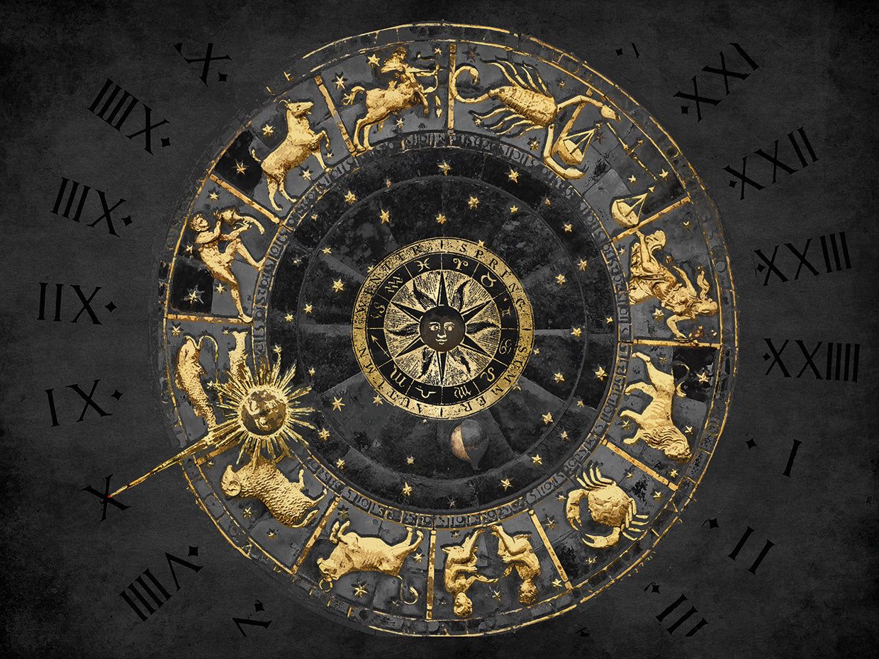 1240x930 Zodiac Calendar II Wall Art by Oliver Jeffries. Fine Art Canvas